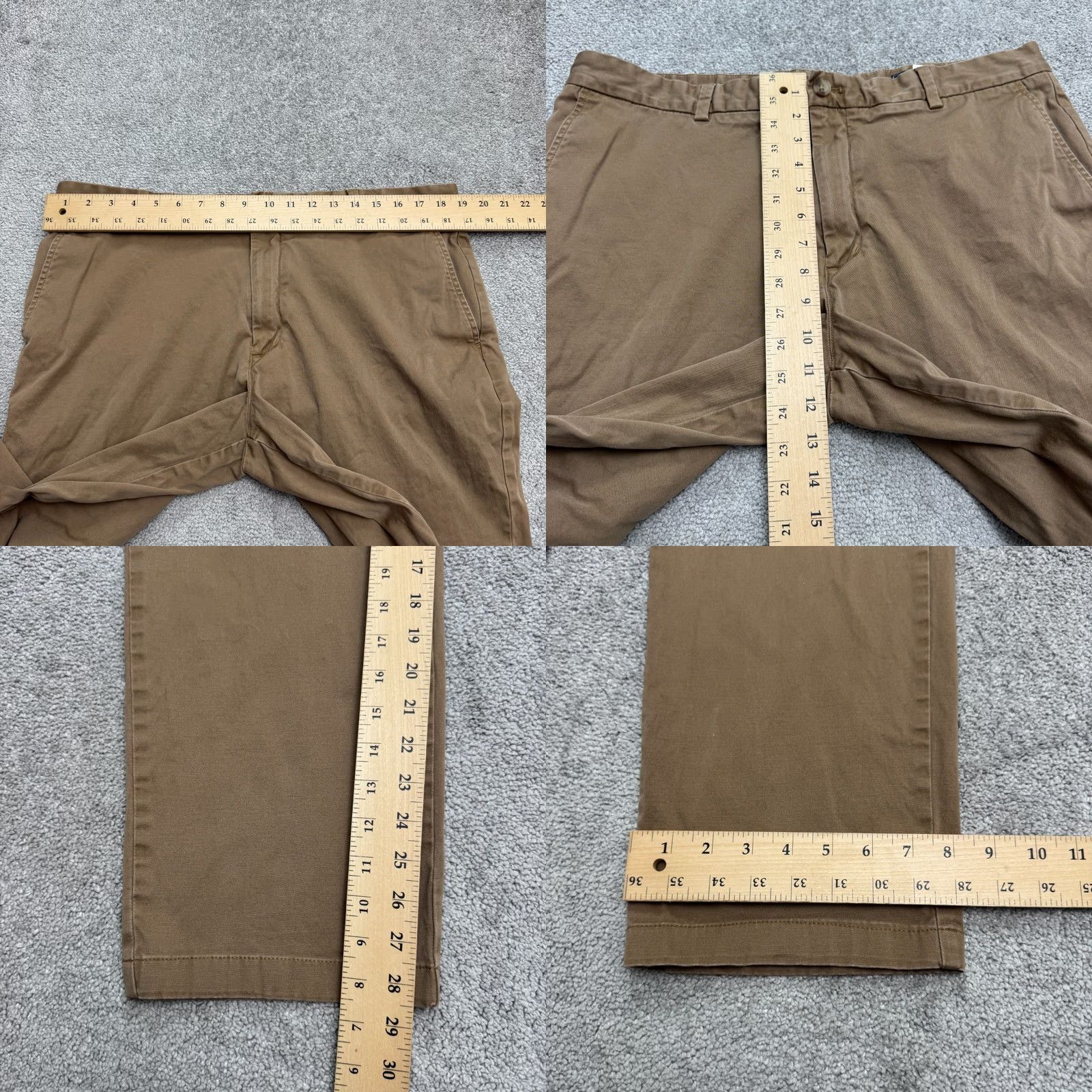 Vineyard Vines Vineyard Vines Chino Pants Mens 38x32 Brown Flat Front Canvas Cotton Spandex Regular Straight Capable of Travel Workwear Casual Size US 38 / EU 54 - 9 Thumbnail