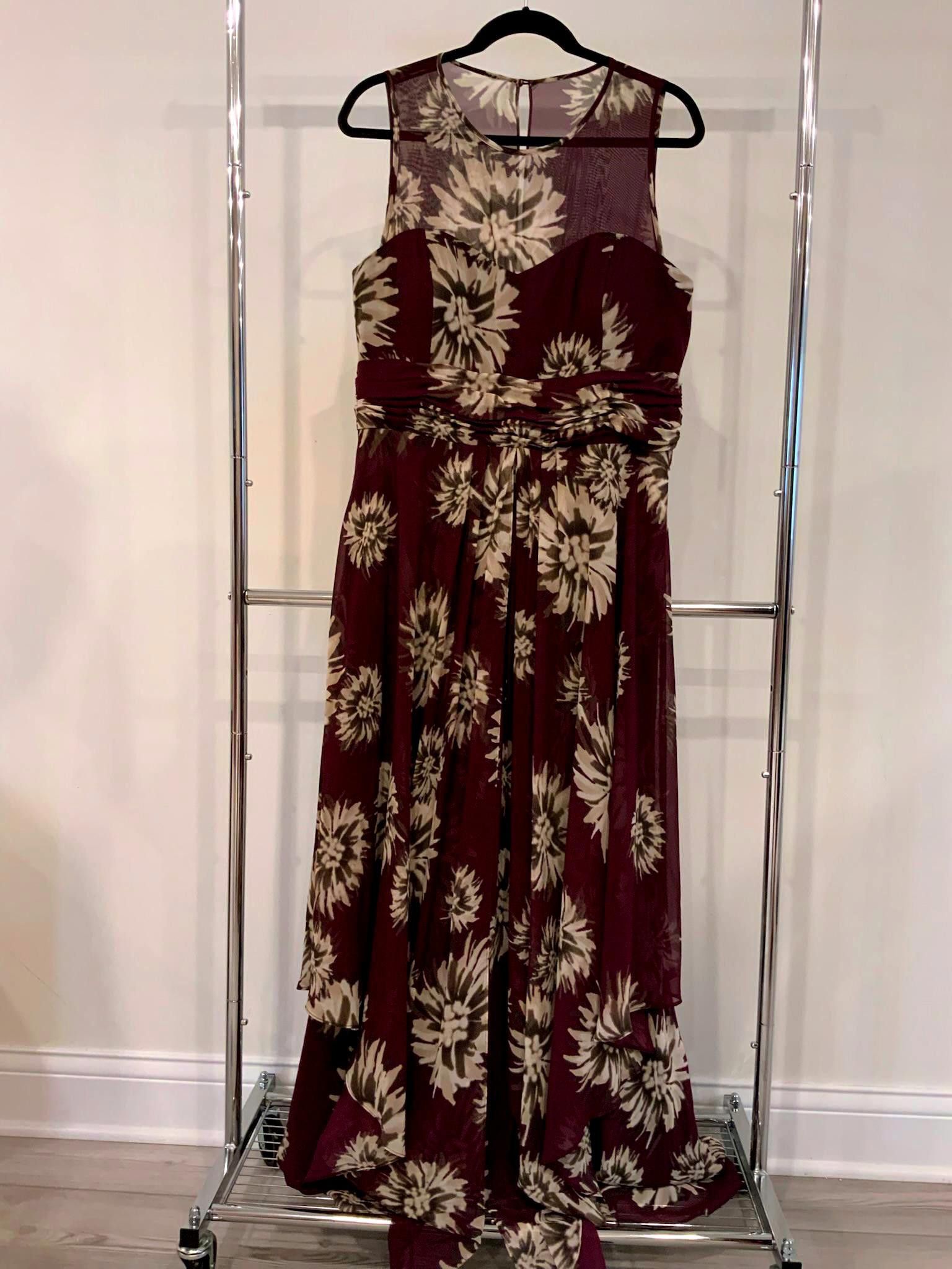 Designer Elegant Eliza J Floral Maxi Dress Size XL / US 12-14 / IT 48-50 - 1 Thumbnail