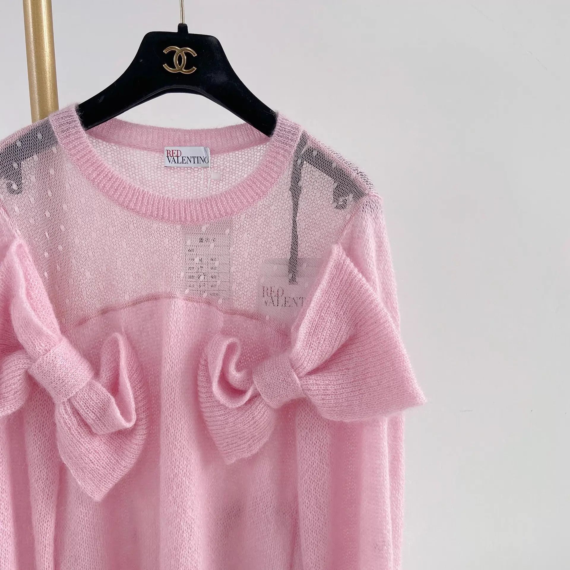 Valentino Valentino Women's Pink Bow Top M Size M / US 6-8 / IT 42-44 - 5 Thumbnail