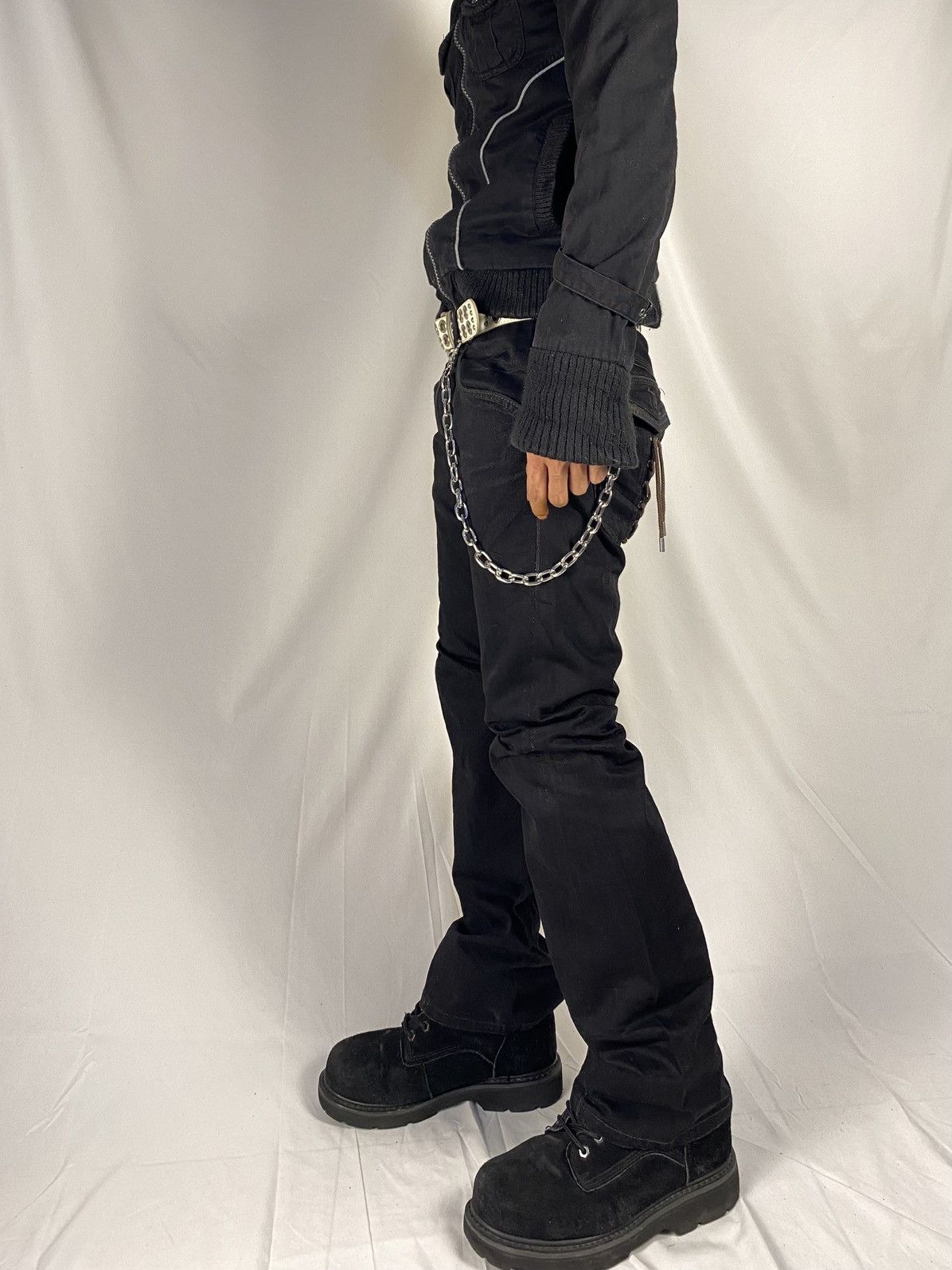 Tornado Mart 2000 Hideways Nicole Lace Up Spiral Flared Punk Gothic Style Size US 32 / EU 48 - 3 Thumbnail