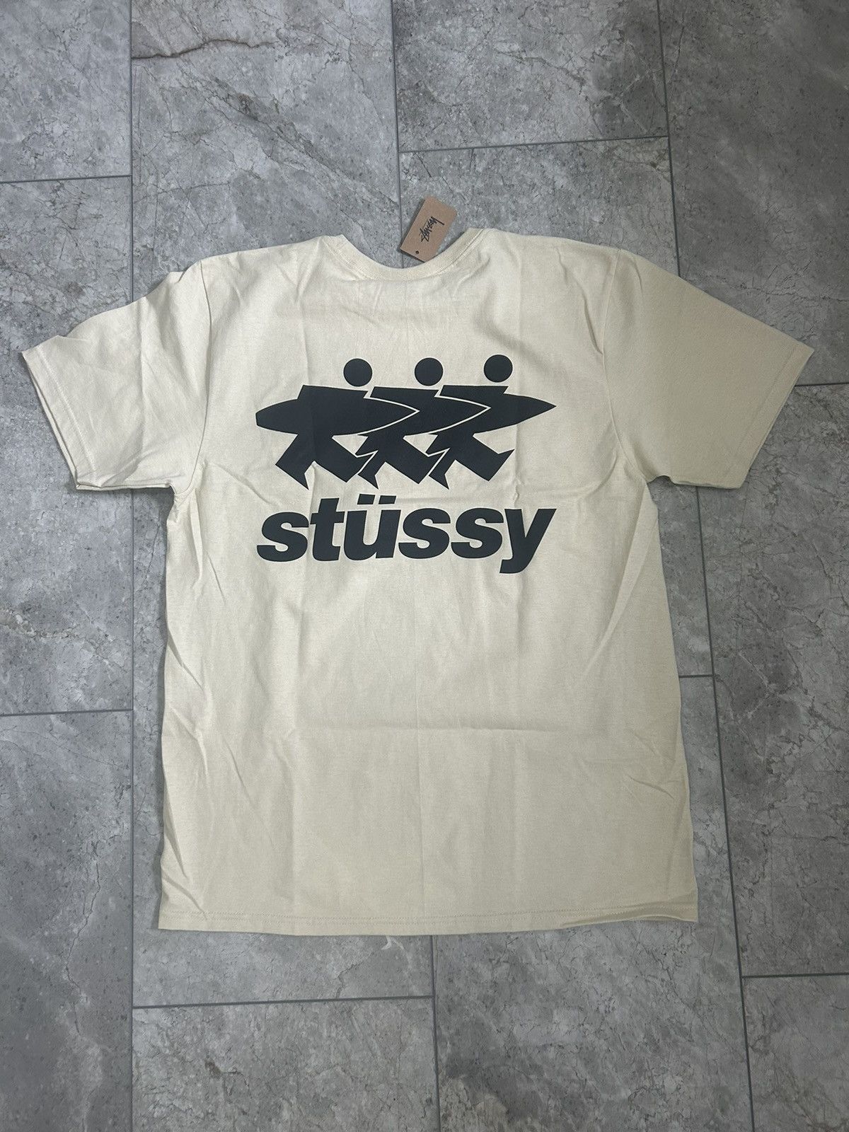 『Stussy』Surfwalk T-Shirt★Oversize★Unisex★White★ Buy Stussy Surfwalk Tee 'Natural' - 1905063 NATU | GOAT
