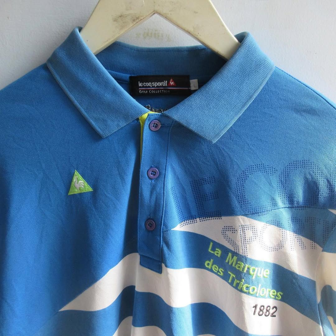 Le Coq Sportif Vintage Le Coq Sportif Cut long sleeve Sport Bike polo shirt Size US M / EU 48-50 / 2 - 2 Thumbnail
