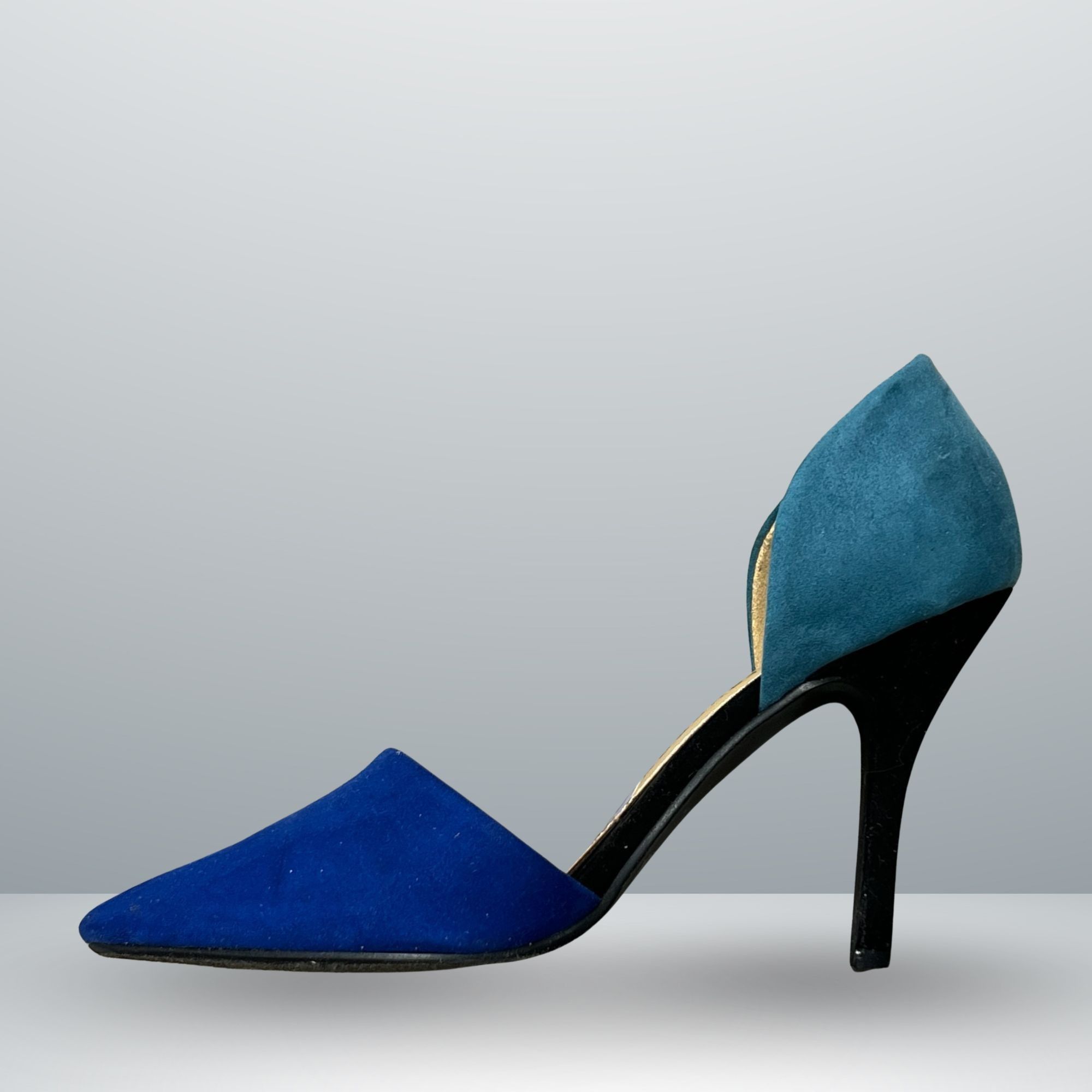 Chinese Laundry Chinese Laundry Womens Two-Tone Blue Suede Pointed Toe Stile Size US 8.5 / IT 38.5 - 4 Thumbnail