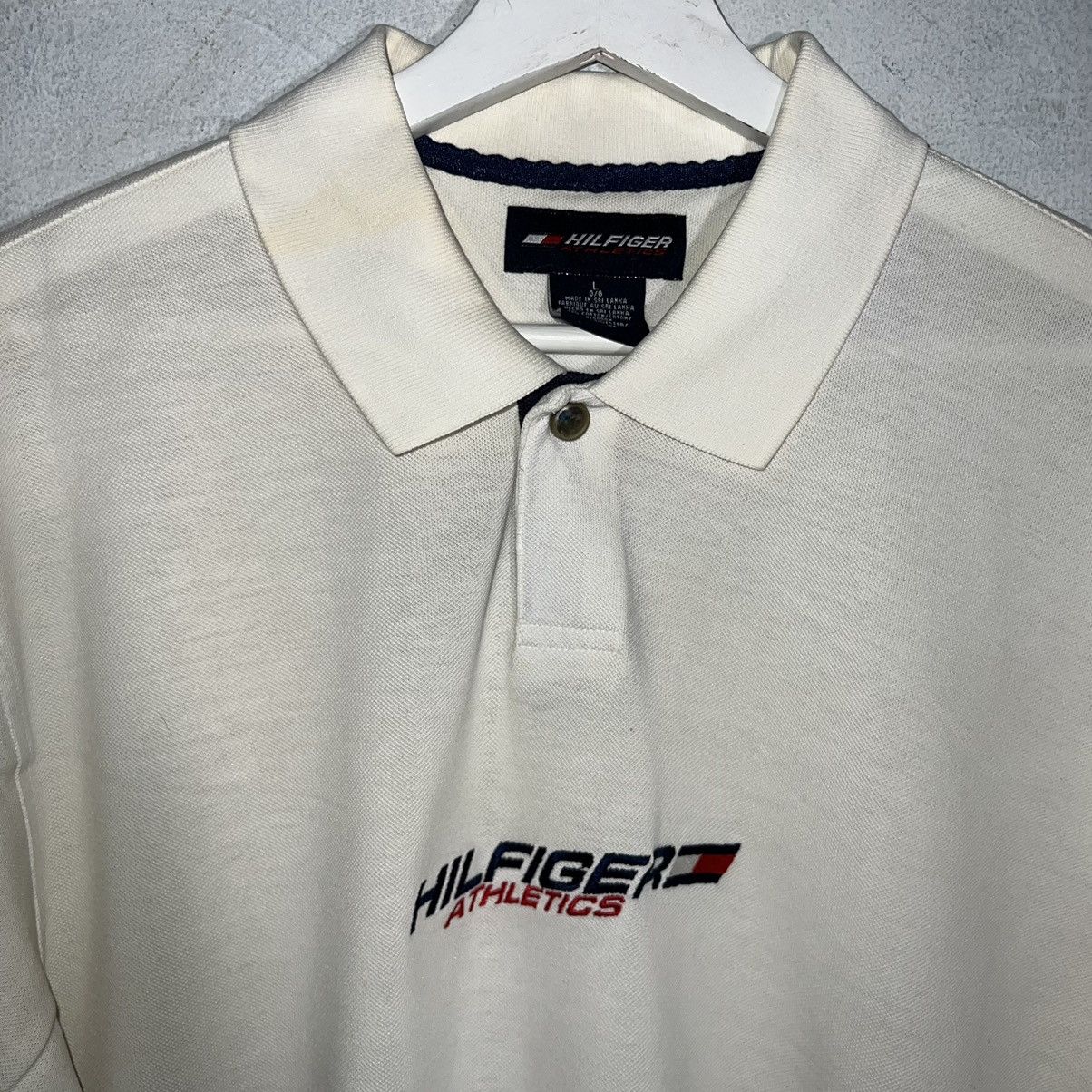 Tommy Hilfiger × Vintage Vintage Tommy Hilfiger athletic polo shirt large 22x32 Size US L / EU 52-54 / 3 - 2 Thumbnail