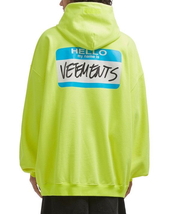 Vetements Vetements 'Hello My Name is' Zip Up Hoodie | Grailed