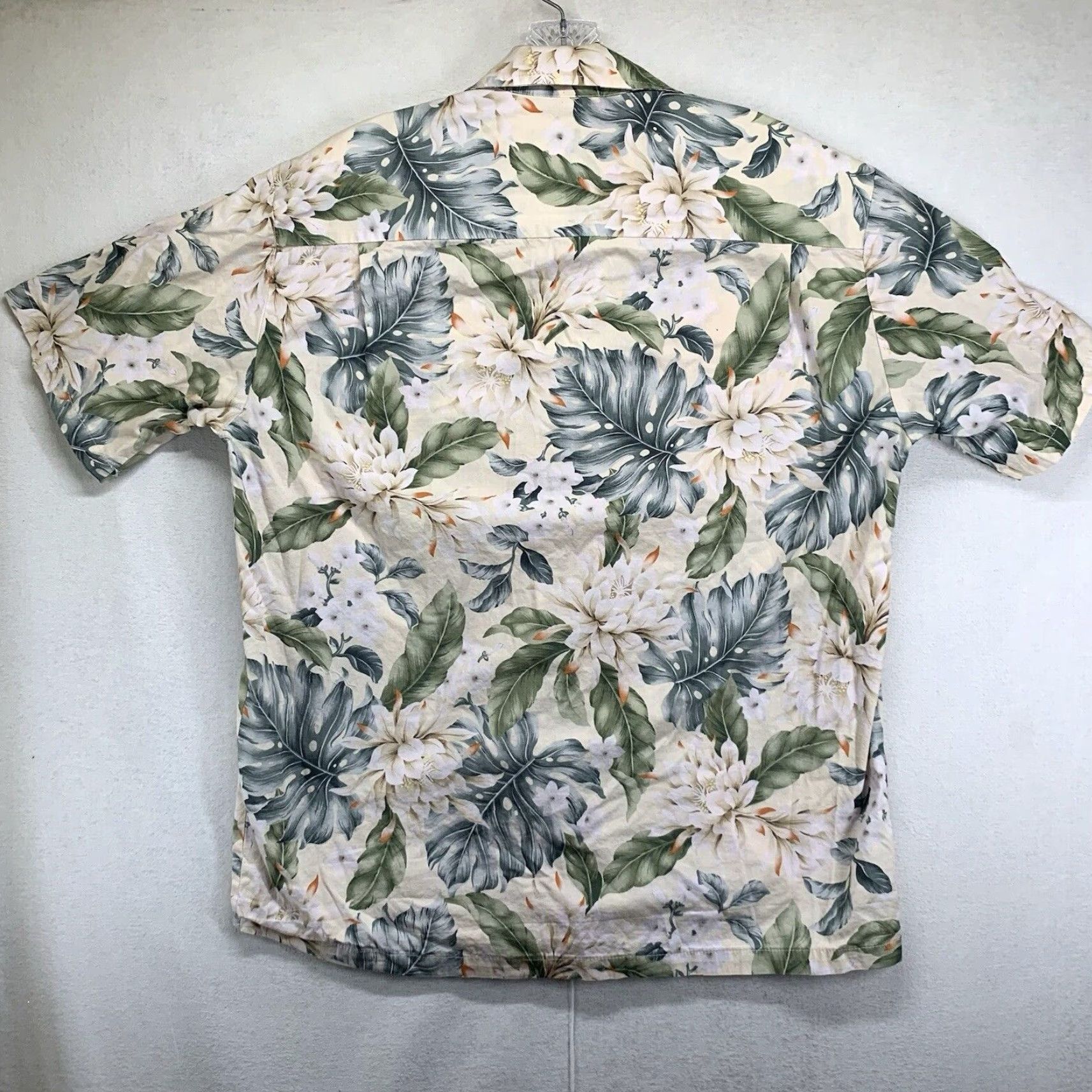 Vintage VINTAGE Winnie Fashion Men's Hawaiian Shirt Large Floral Palm Leaf Casual Travel Summer Fall Cotton Size US L / EU 52-54 / 3 - 3 Thumbnail
