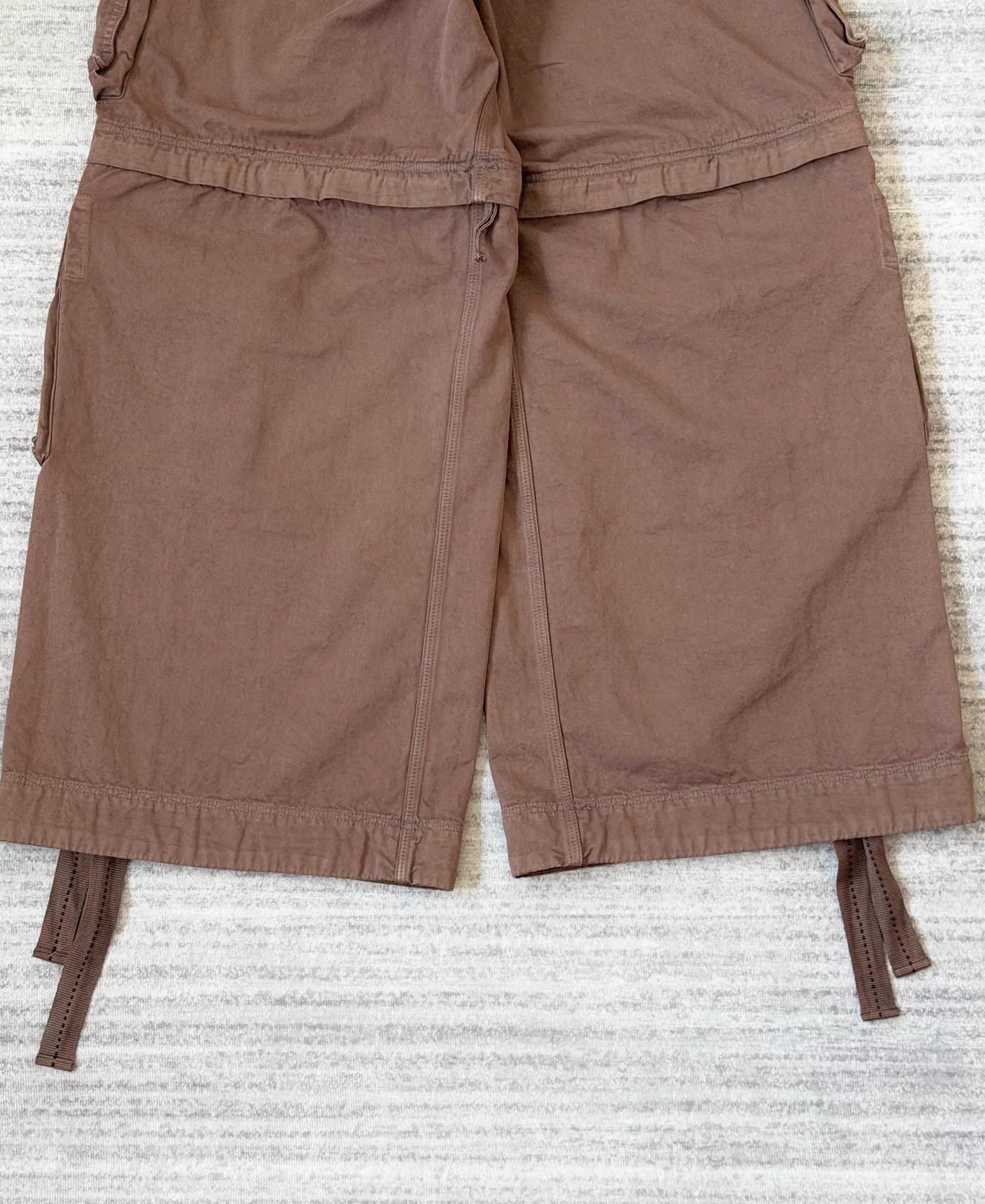 ERL ERL 25FW Brown Removable Zip Cargo Shorts Size US 30 / EU 46 - 6 Thumbnail