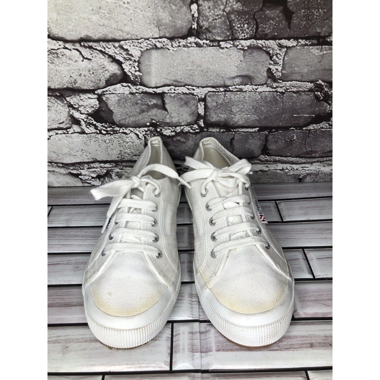 Superga Superga White Canvas Fabric Lace Up Causal Sneakers Shoes Wo Size US 7.5 / IT 37.5 - 3 Thumbnail