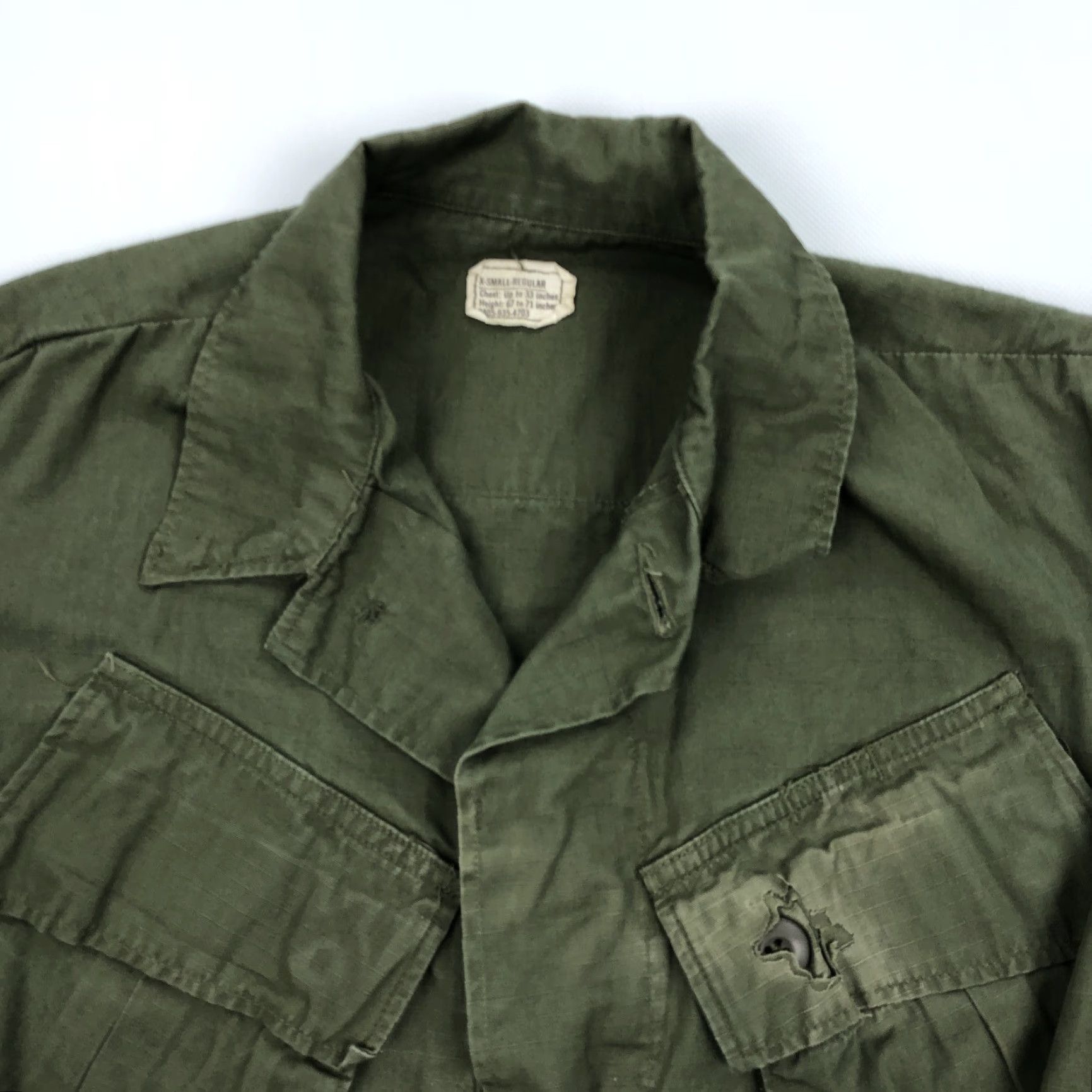 Vintage VINTAGE BONHAM MFG. CO., INC. Field Jacket Shirt XS Olive Drab Military Army Outdoor 1969 Mens Size US XS / EU 42 / 0 - 3 Thumbnail