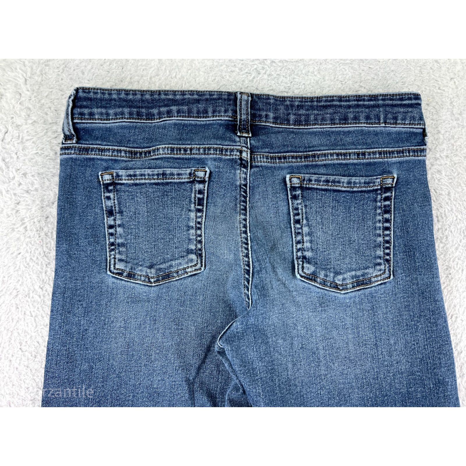 Essentials Amazon Essentials Jeans Women 12 Blue Denim Bootcut Low Rise Cotton 5-Pocket Regular Size 34" / US 12 / IT 48 - 3 Thumbnail
