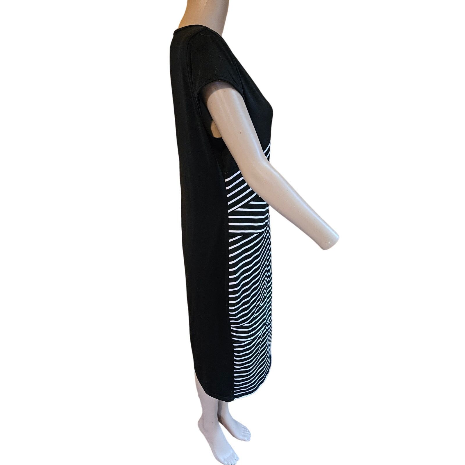 & Other Stories Slimming Black & White Geometric Design Dress ~ Slimming Size XL / US 12-14 / IT 48-50 - 2 Thumbnail