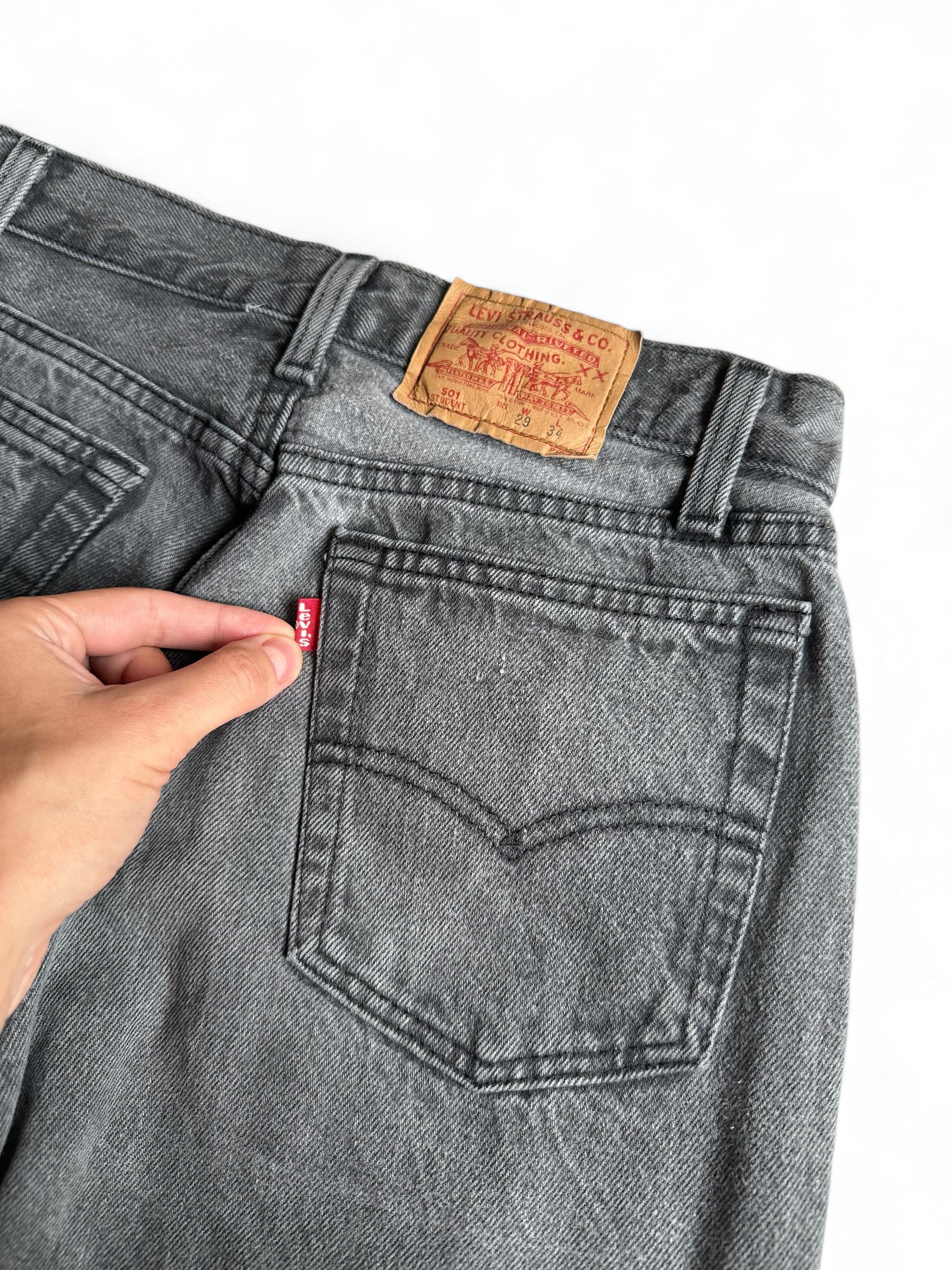 Levi's × Vintage Vintage 90's Levi's 501 Denim Jeans High Rice Straight Leg Size 29" - 3 Thumbnail