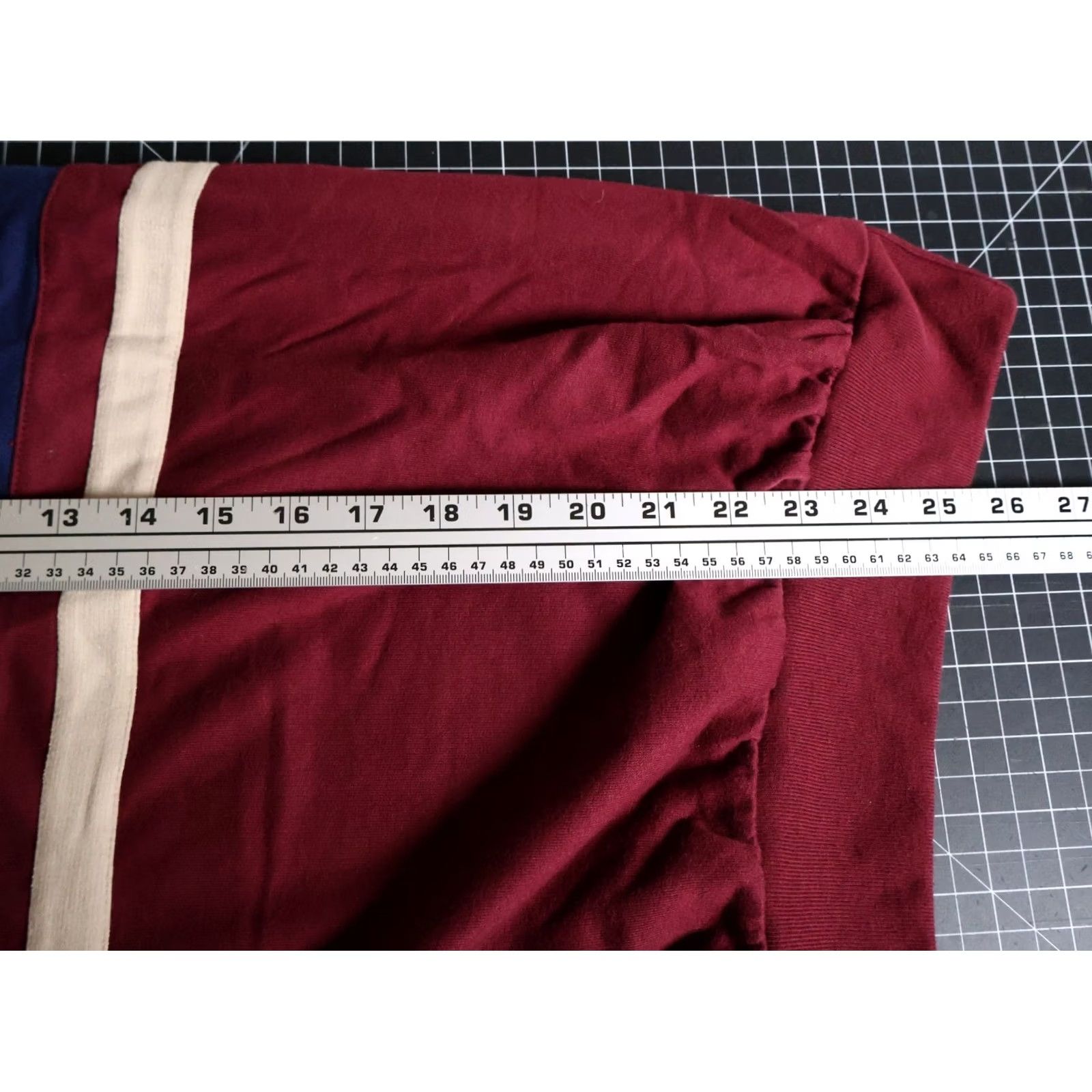 Vintage Palmland Long Sleeve Polo Shirt Men's Medium Dark Red Blue Stripe Retro VTG Shirt Mens Medium Red Blue Stripe Polo Size US M / EU 48-50 / 2 - 6 Thumbnail