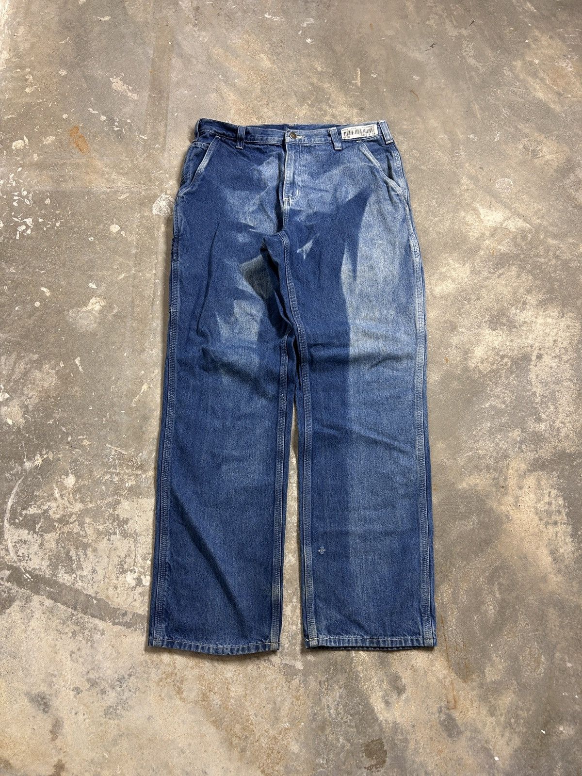 Carhartt Vintage Faded Denim Carhartt Carpenter Jeans Size US 34 / EU 50 - 4 Thumbnail