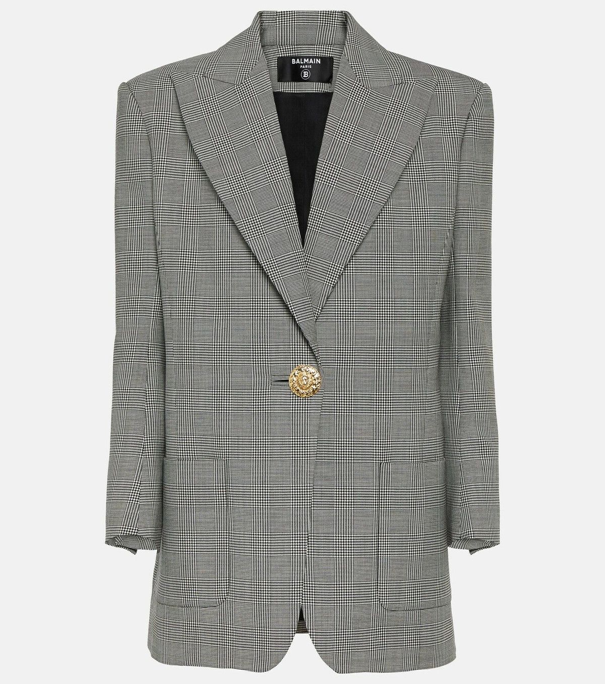 Balmain o1y0525 Blazer in Gray Size L / US 10 / IT 46 - 1 Thumbnail