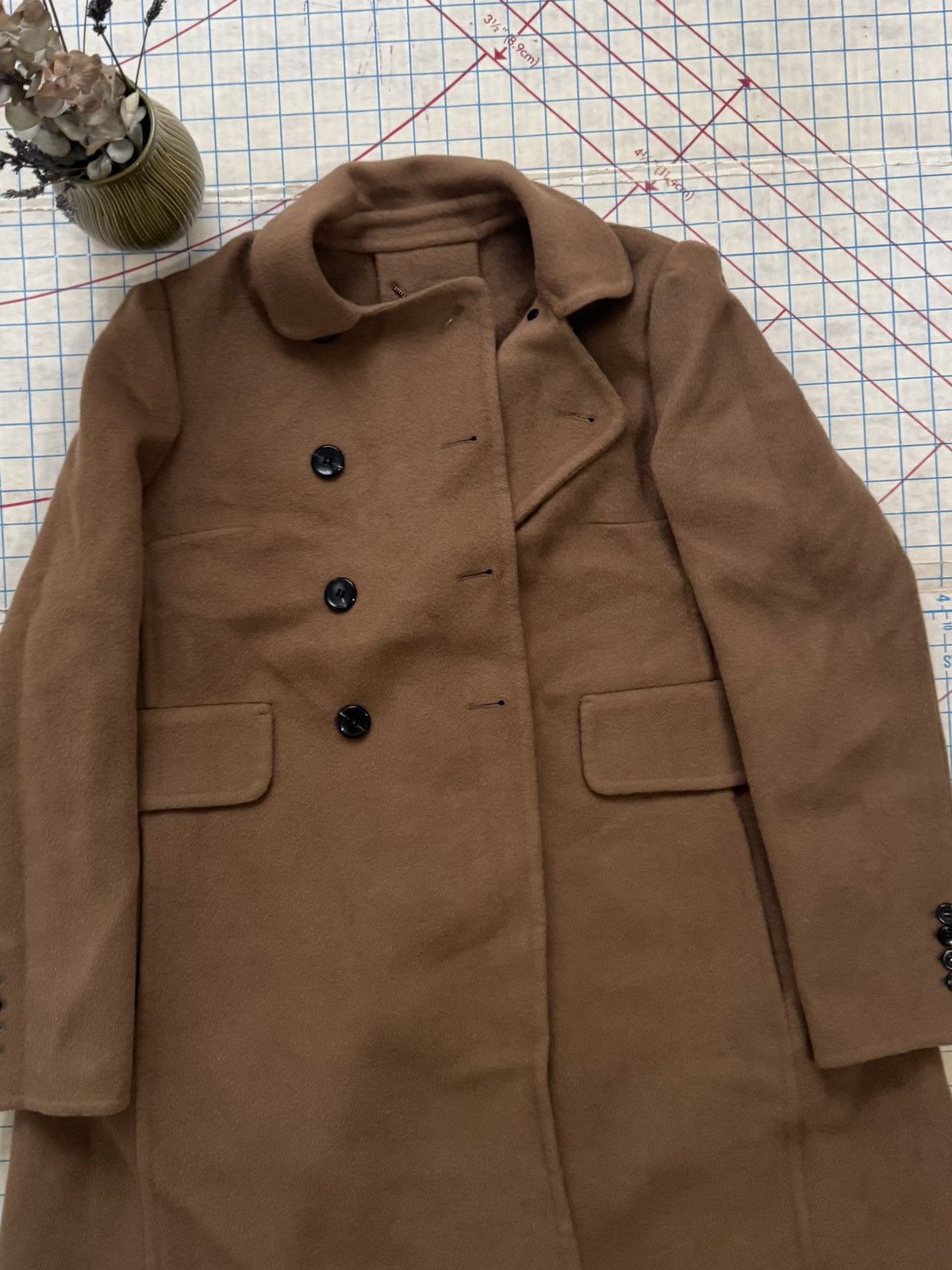 Carven × Designer Carven Women’s Wool Long Coat Brown Size 38 Size S / US 4 / IT 40 - 5 Thumbnail