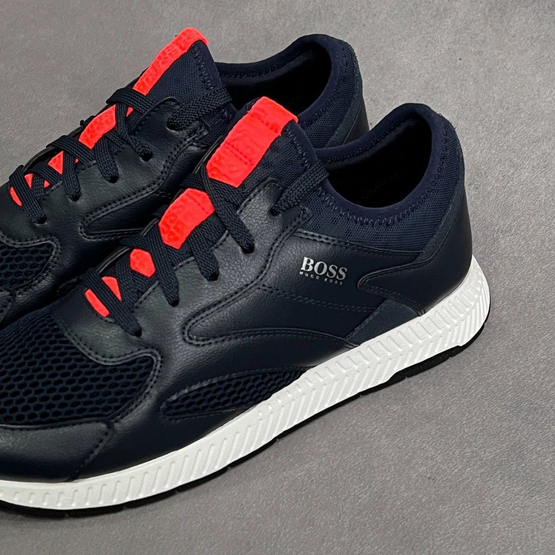 Hugo Boss HUGO BOSS Navy Color Block Cutout Sneakers 40 Size US 7 / EU 40 - 5 Thumbnail