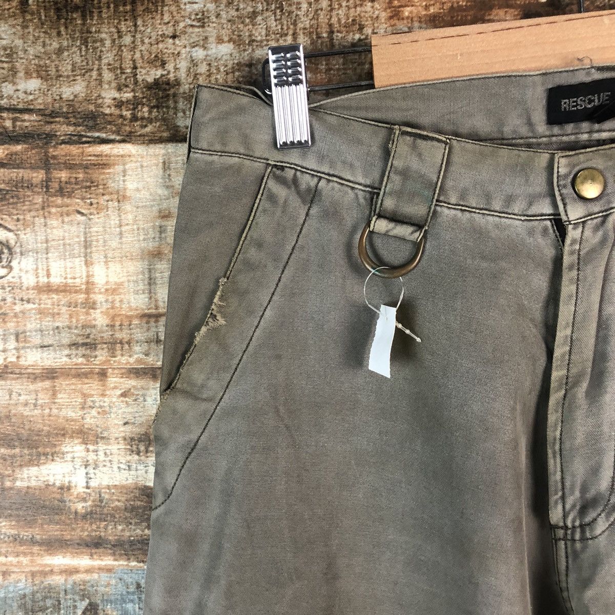 Japanese Brand DL Rescue World Gray Cargo Multipocket Pants #C666 Size US 27 - 7 Thumbnail