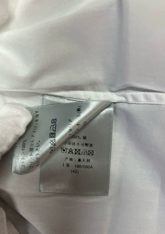 Dior Dior Crystal CD letter white long-sleeved shirt Size US XS / EU 42 / 0 - 6 Thumbnail
