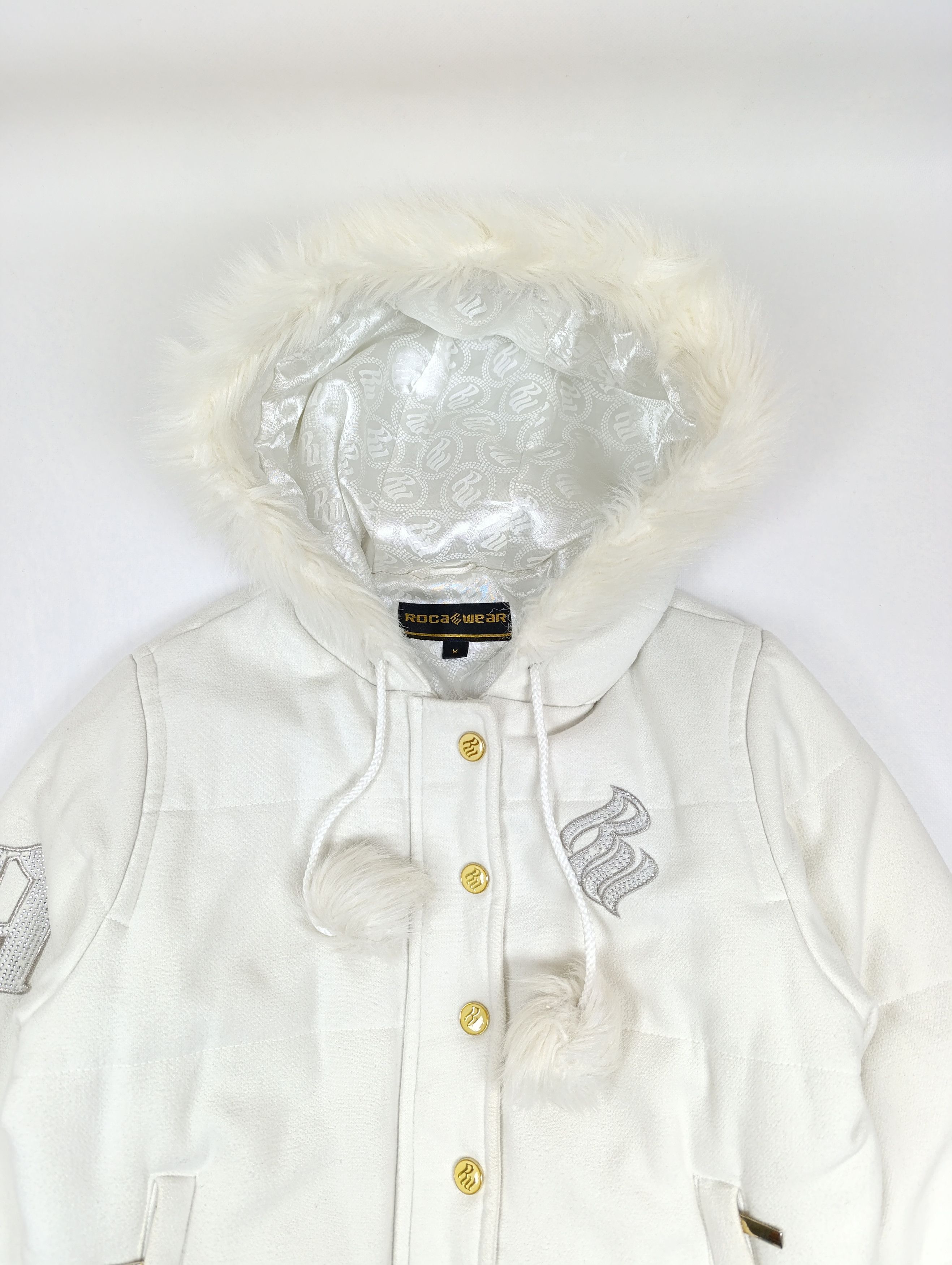 Rocawear ROCAWEAR Y2K VINTAGE WOMENS BOMBER JACKET FAUX FUR Size M / US 6-8 / IT 42-44 - 2 Thumbnail