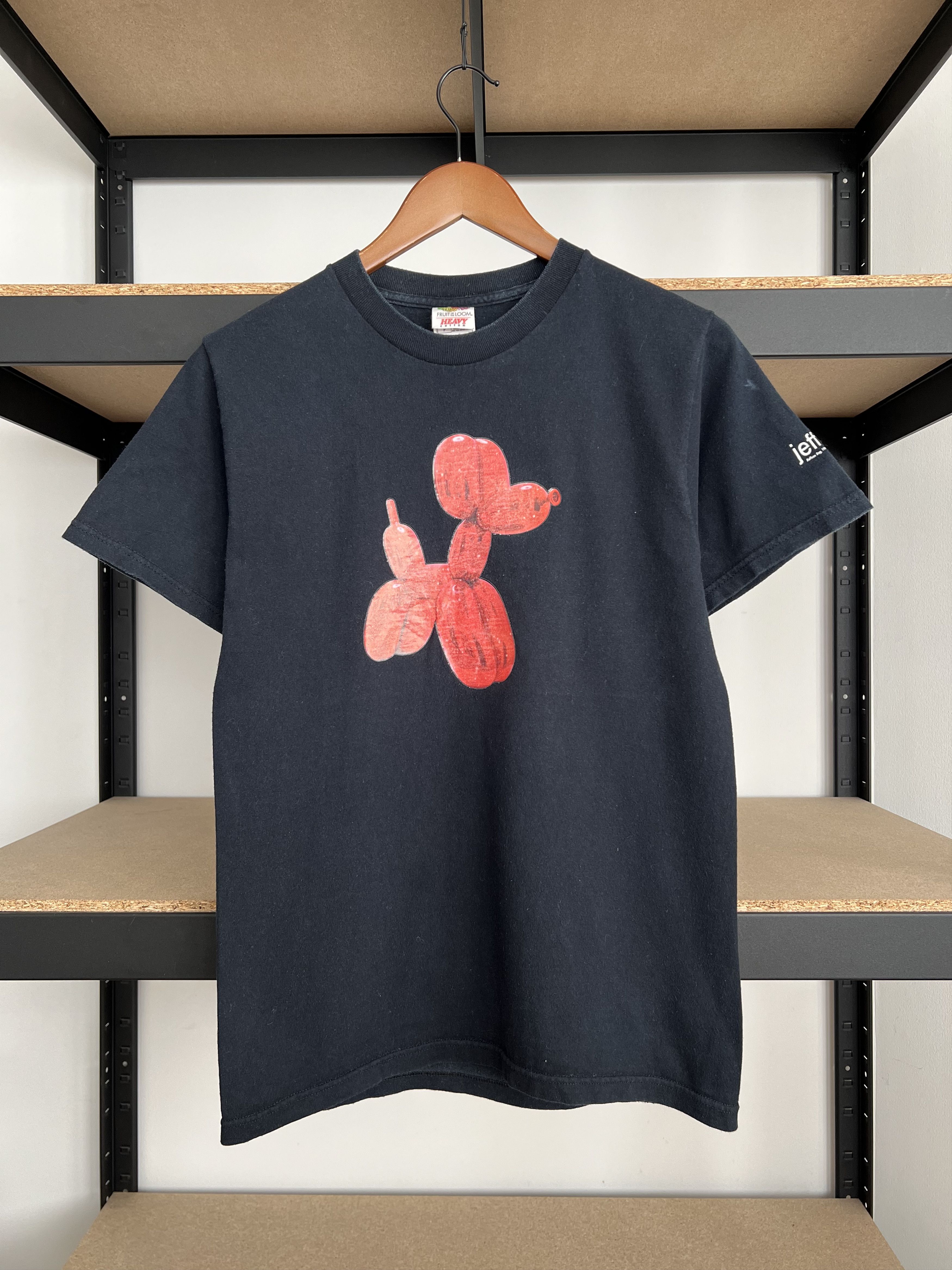 Arts & Science Vintage 2003 Jeff Koons Balloon Dog Art Black T-shirt Size US S / EU 44-46 / 1 - 1 Thumbnail