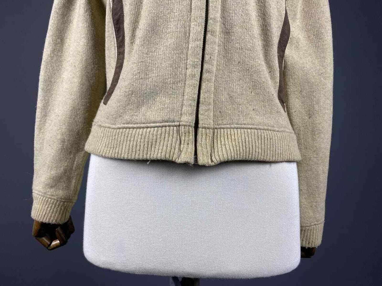Patagonia Ladies Patagonia USA Beige Wool Full Zip Sweater Size M Size M / US 6-8 / IT 42-44 - 3 Thumbnail