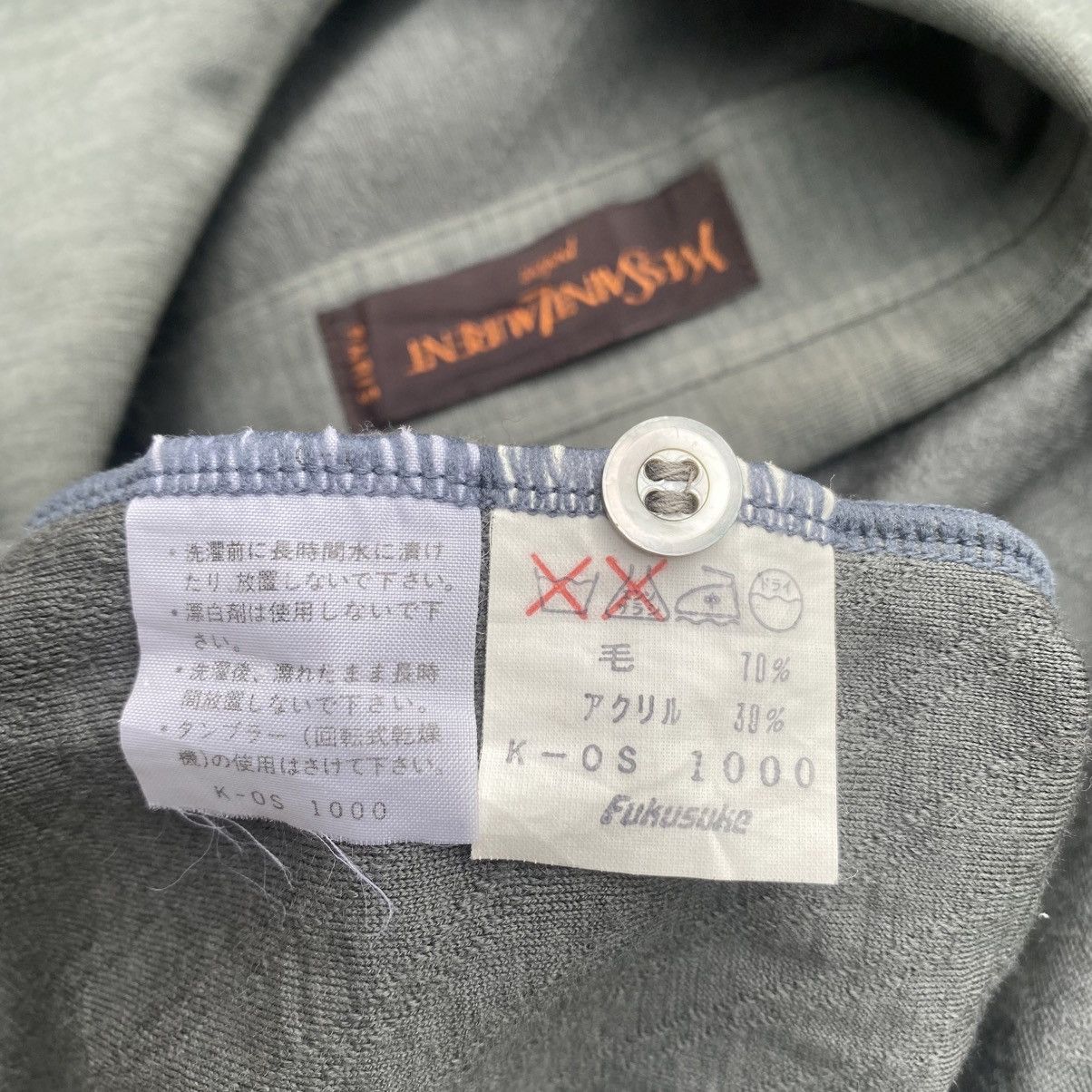 Yves Saint Laurent Very Rare 80s YSL Polo Hedi Slimane Size US M / EU 48-50 / 2 - 10 Thumbnail