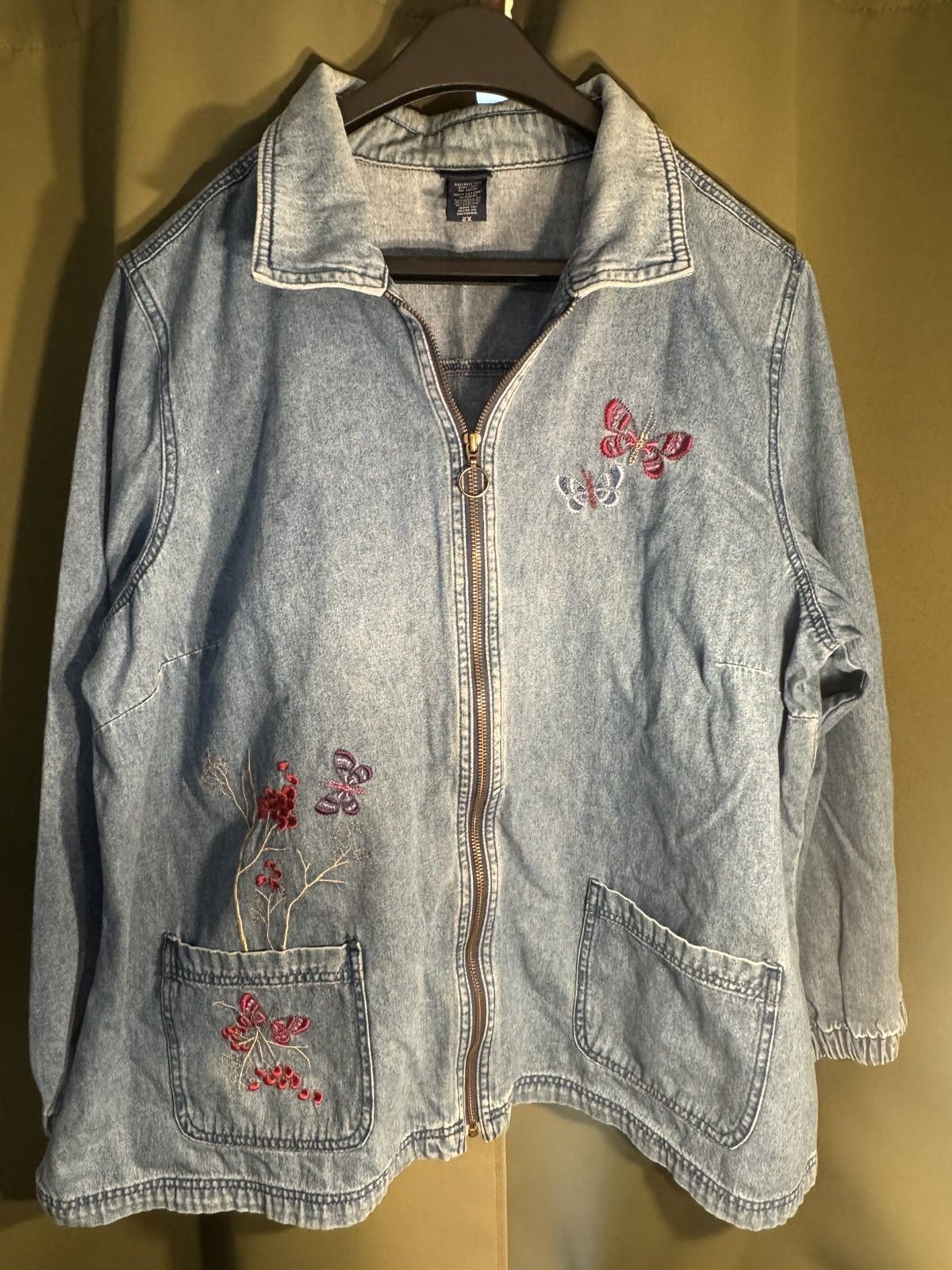 Other Embroidered jean jacket Size US XXL / EU 58 / 5 - 7 Thumbnail