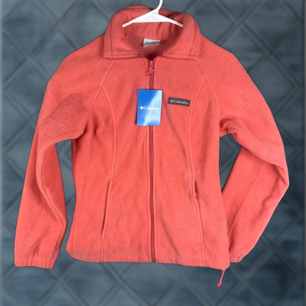 Pinko Columbia Womens Fleece Jacket XS Pink Benton Springs Full Zip Pockets Outdoor Size XS / US 0-2 / IT 36-38 - 1 Thumbnail