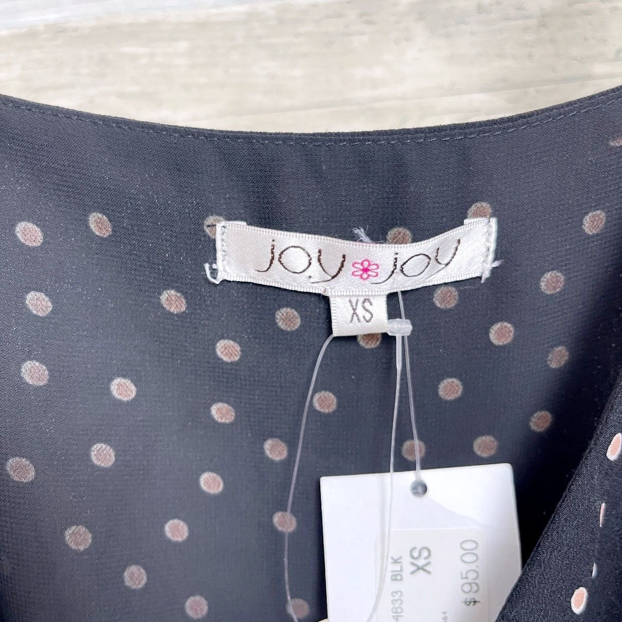 Other Joy Joy Sleeveless Ruffle Tie Dress Black Polka Womens XS Size XS / US 0-2 / IT 36-38 - 6 Thumbnail