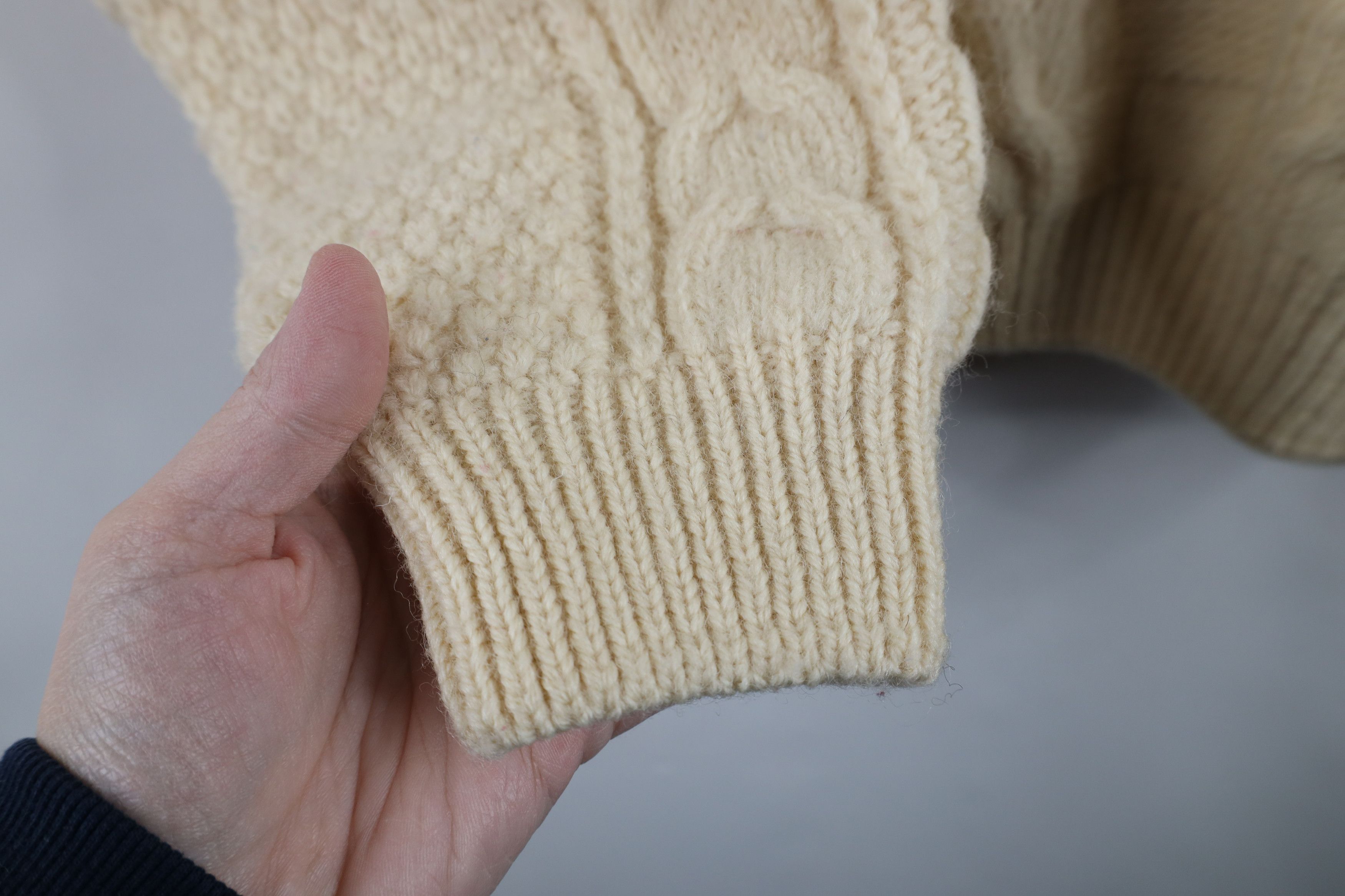 Vintage Vintage 90s Streetwear Chunky Cable Knit Fisherman Sweater Size M / US 6-8 / IT 42-44 - 5 Thumbnail
