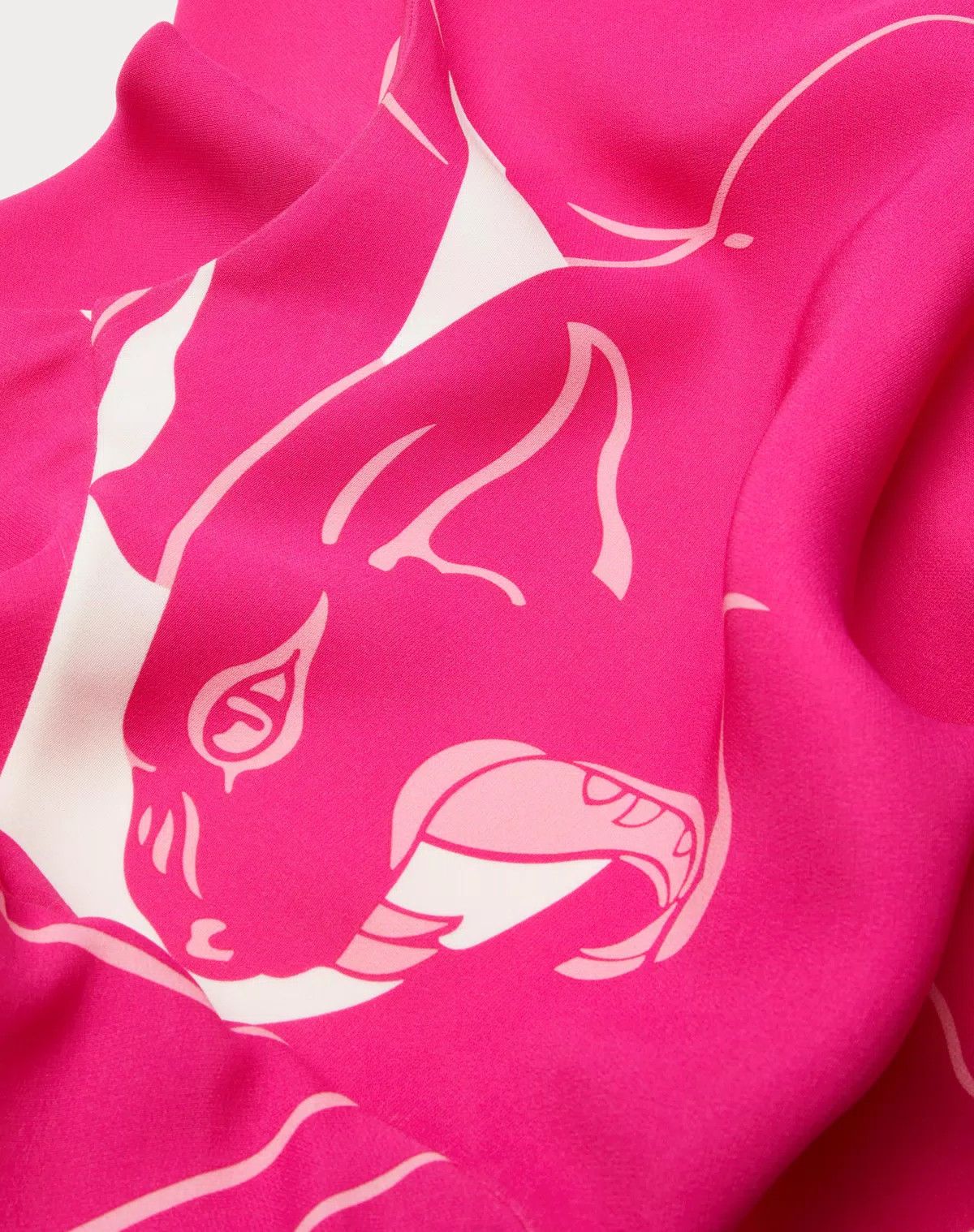 Valentino o1s1wg110625 Cady Panther Top in Pink Size M / US 6-8 / IT 42-44 - 5 Thumbnail