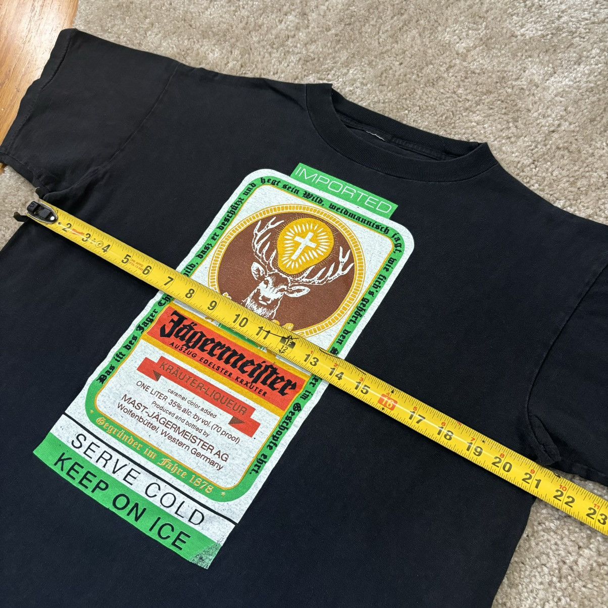 Vintage Vintage 1990s Jäegermeister Promotional Promo T-Shirt Medium Size US M / EU 48-50 / 2 - 6 Thumbnail