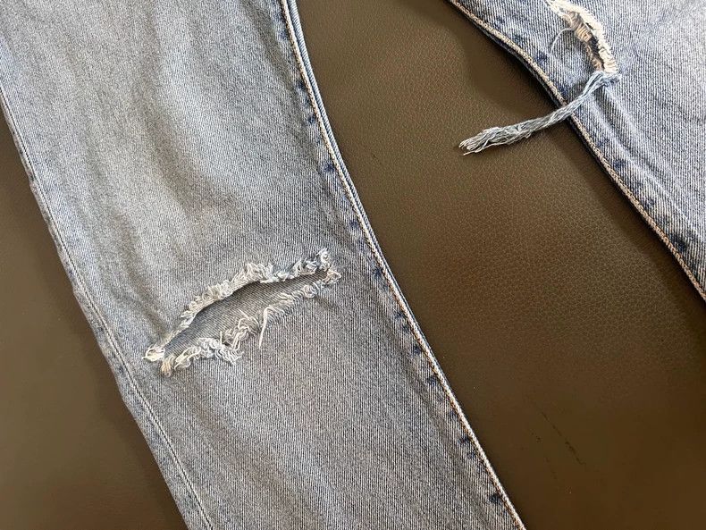 Saint Laurent Paris Saint Laurent Paris 2018SS bilateral knee knife cut and de Size US 28 / EU 44 - 5 Thumbnail