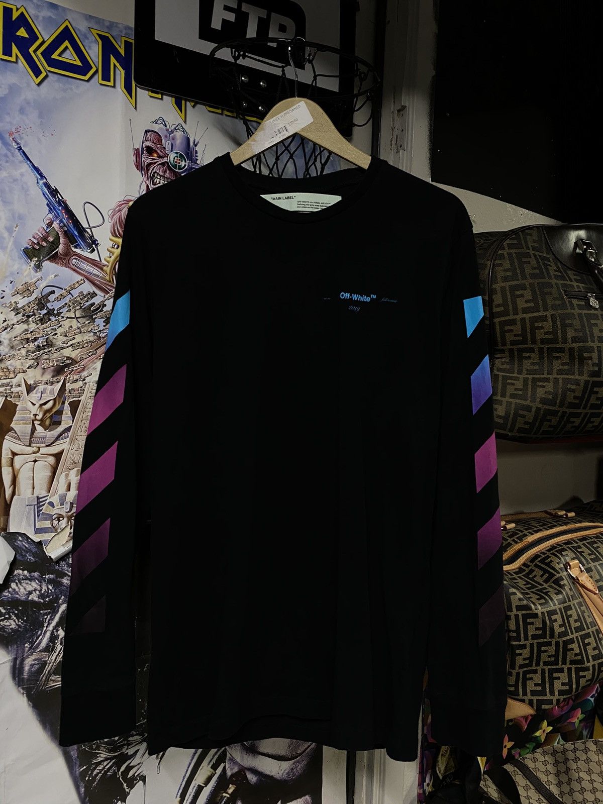 Off-White Off-White Virgil Abloh Impressionism Long Sleeve T-Shirt Med Size US M / EU 48-50 / 2 - 3 Thumbnail