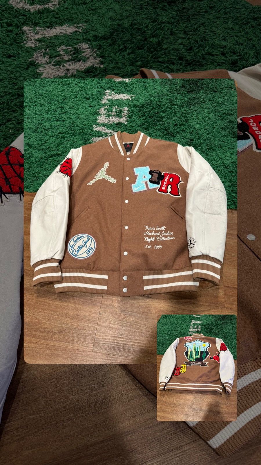 Jordan Brand × Travis Scott Travis Scott X Jordan Varsity Jacket Size US L / EU 52-54 / 3 - 1 Thumbnail