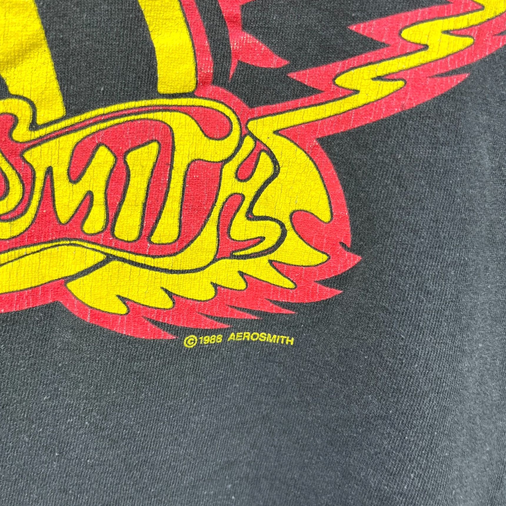 Aerosmith VINTAGE Aerosmith Walk This Way T Shirt M 90s Black Skull Graphic Print Short Sleeve Crew Neck Mens Regular Size US M / EU 48-50 / 2 - 3 Thumbnail