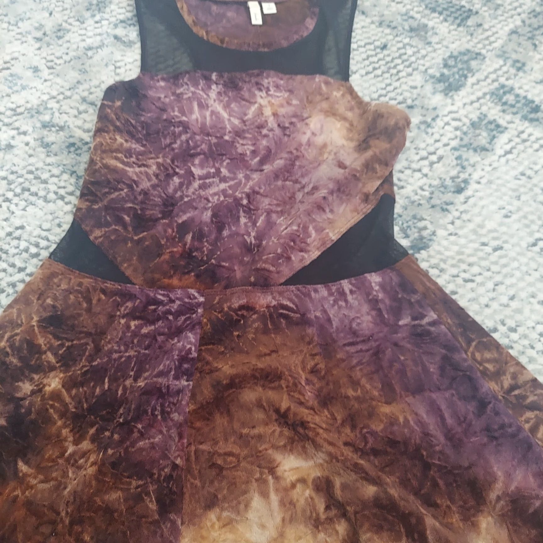 Velvet Frenchi Crushed Velvet Racer Back Dress - Size S - Women - Multicolor - Long Dress Size S / US 4 / IT 40 - 5 Thumbnail