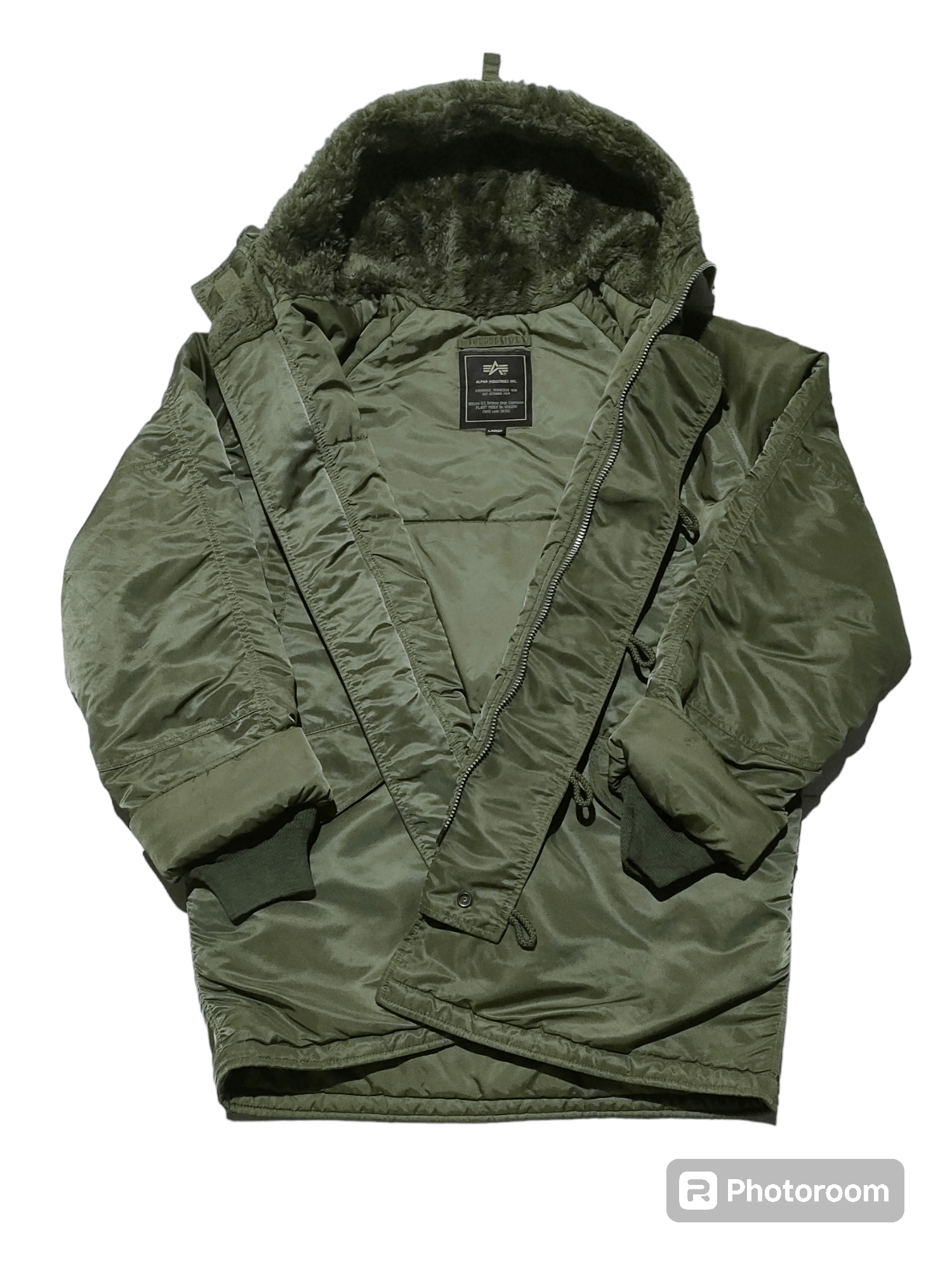 image of Alpha Industries Parka in Ivy Green, Men's (Size 2XL)