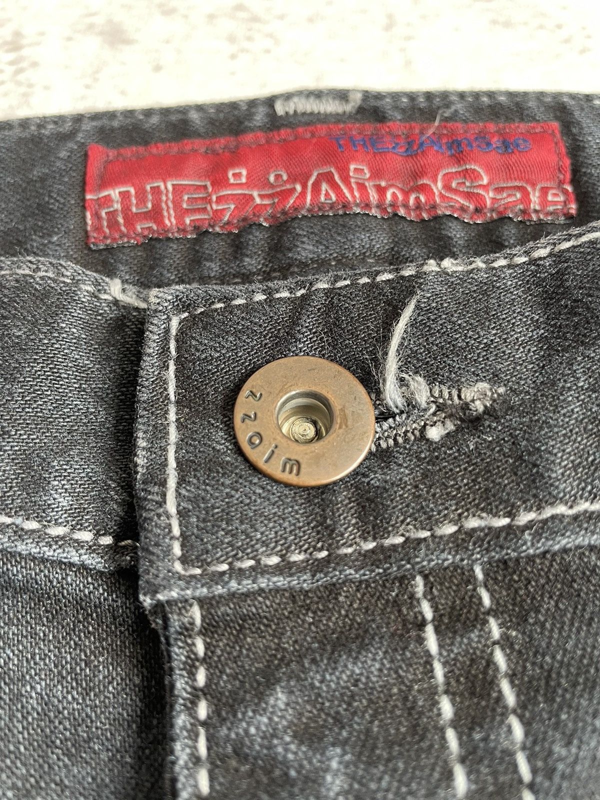 Japanese Brand Vintage Y2K Tribal Flare Denim Pants Size US 33 - 7 Thumbnail