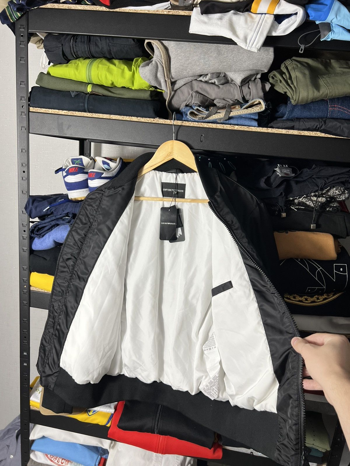 Emporio Armani 🖤 NWT Emporio Armani Reversible Leather Bomber — Black Size US M / EU 48-50 / 2 - 13 Thumbnail