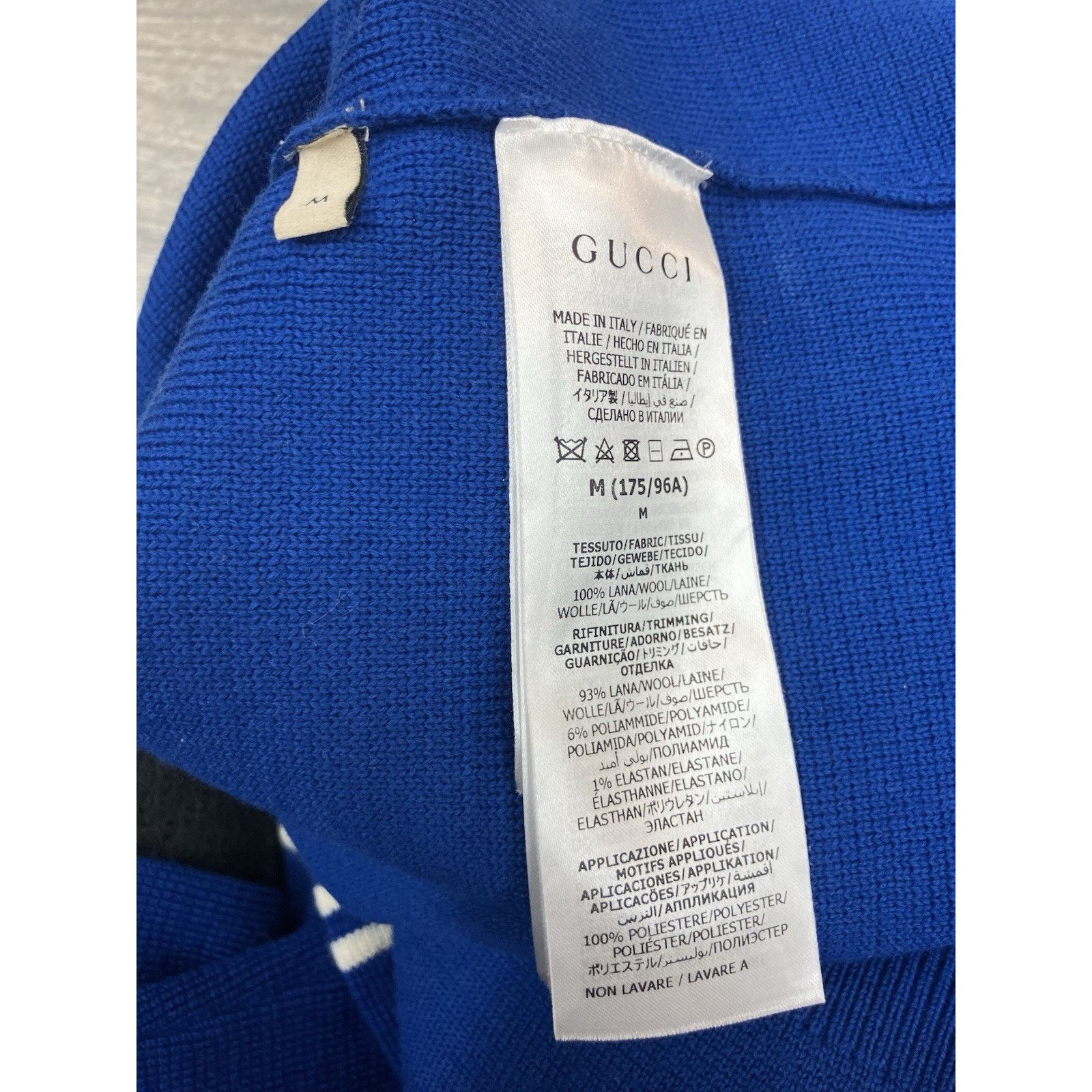 Gucci Gucci Knit Wool Sweater With Square GG | EXCELLENT! Size US M / EU 48-50 / 2 - 14 Thumbnail