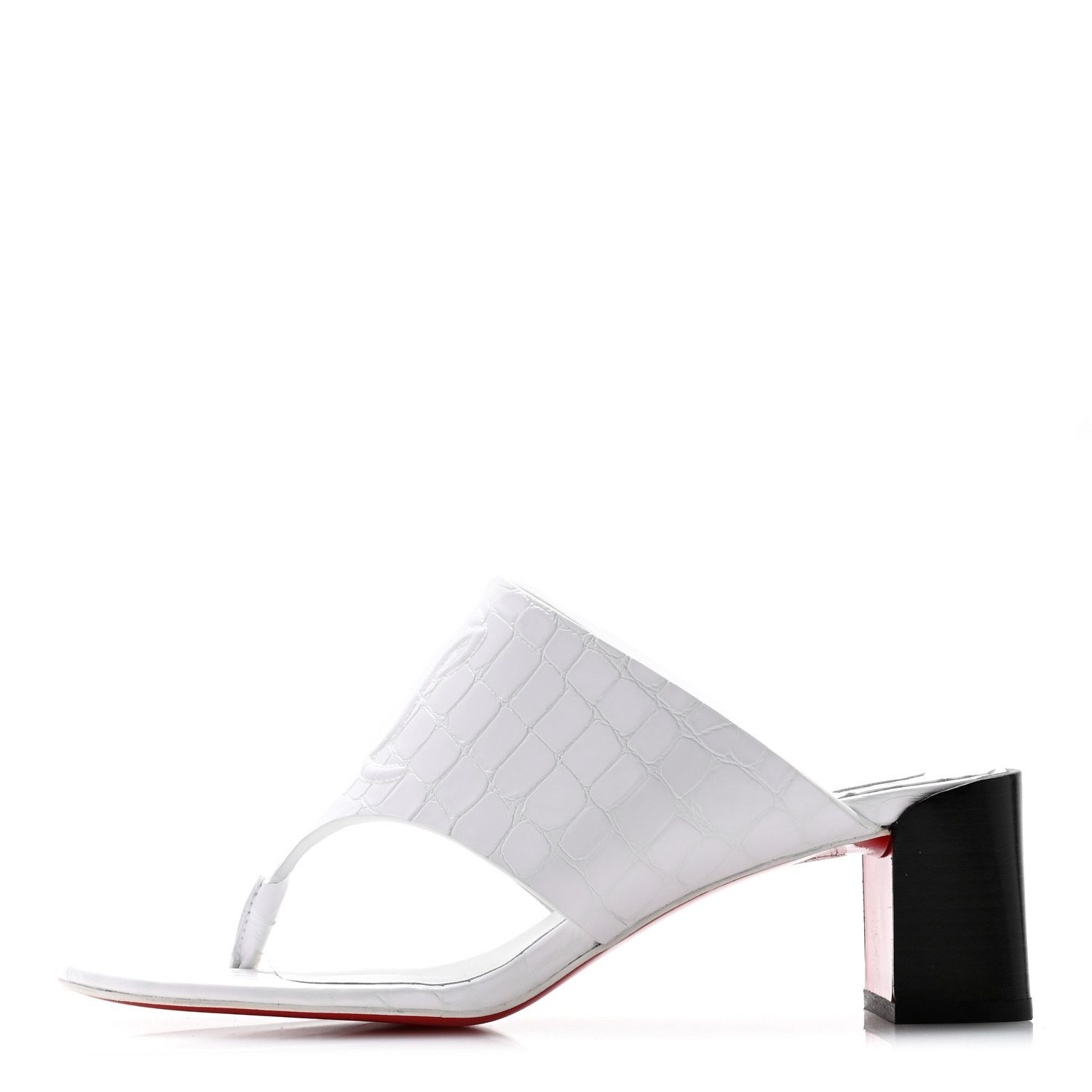 Christian Louboutin o1w1db10725 Sandals in White Size US 7 / IT 37 - 2 Thumbnail