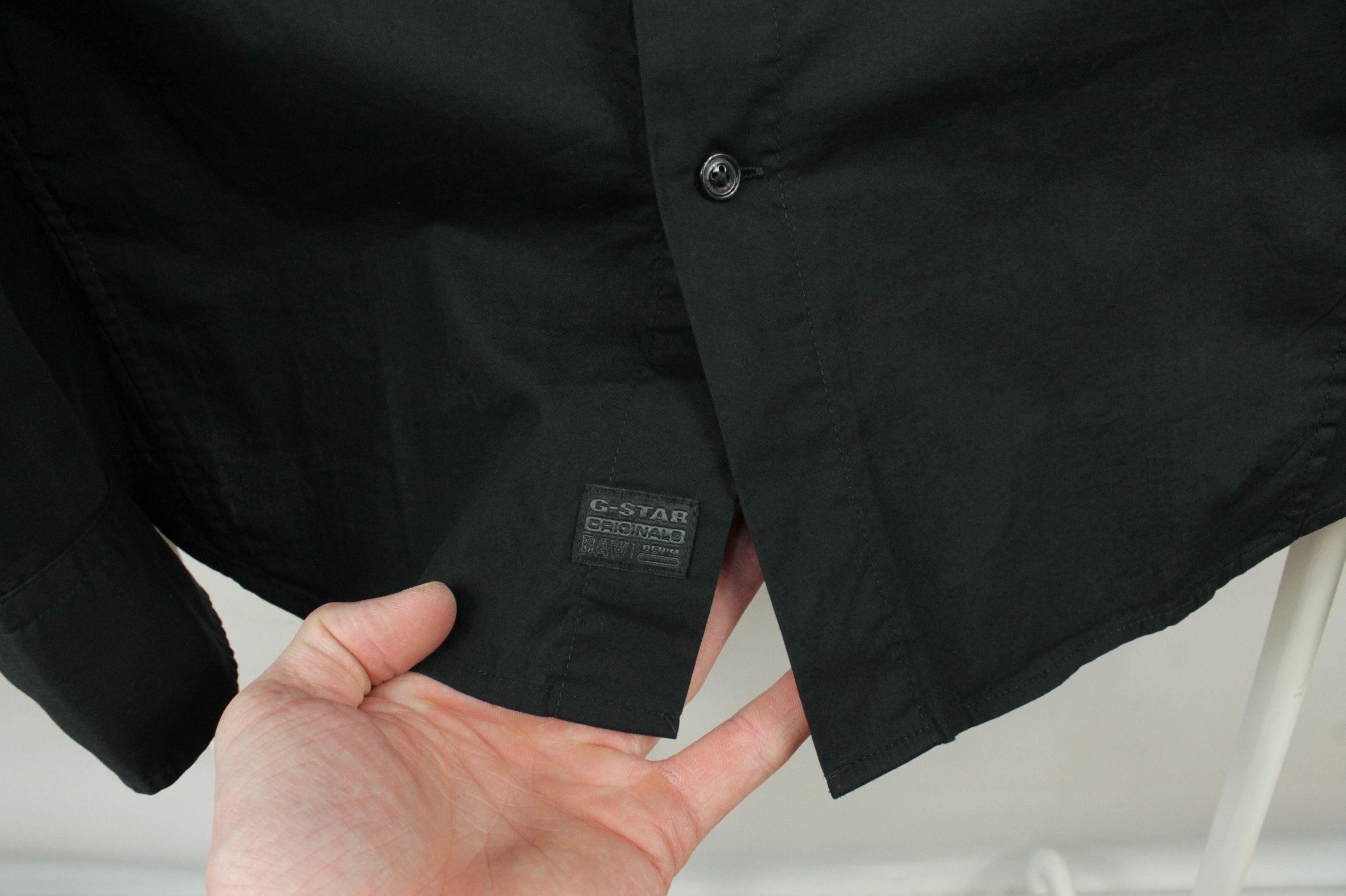 G-Star G-Star Raw Dressed Super Slim Black Stretch Cotton Shirt Size US XXL / EU 58 / 5 - 9 Thumbnail