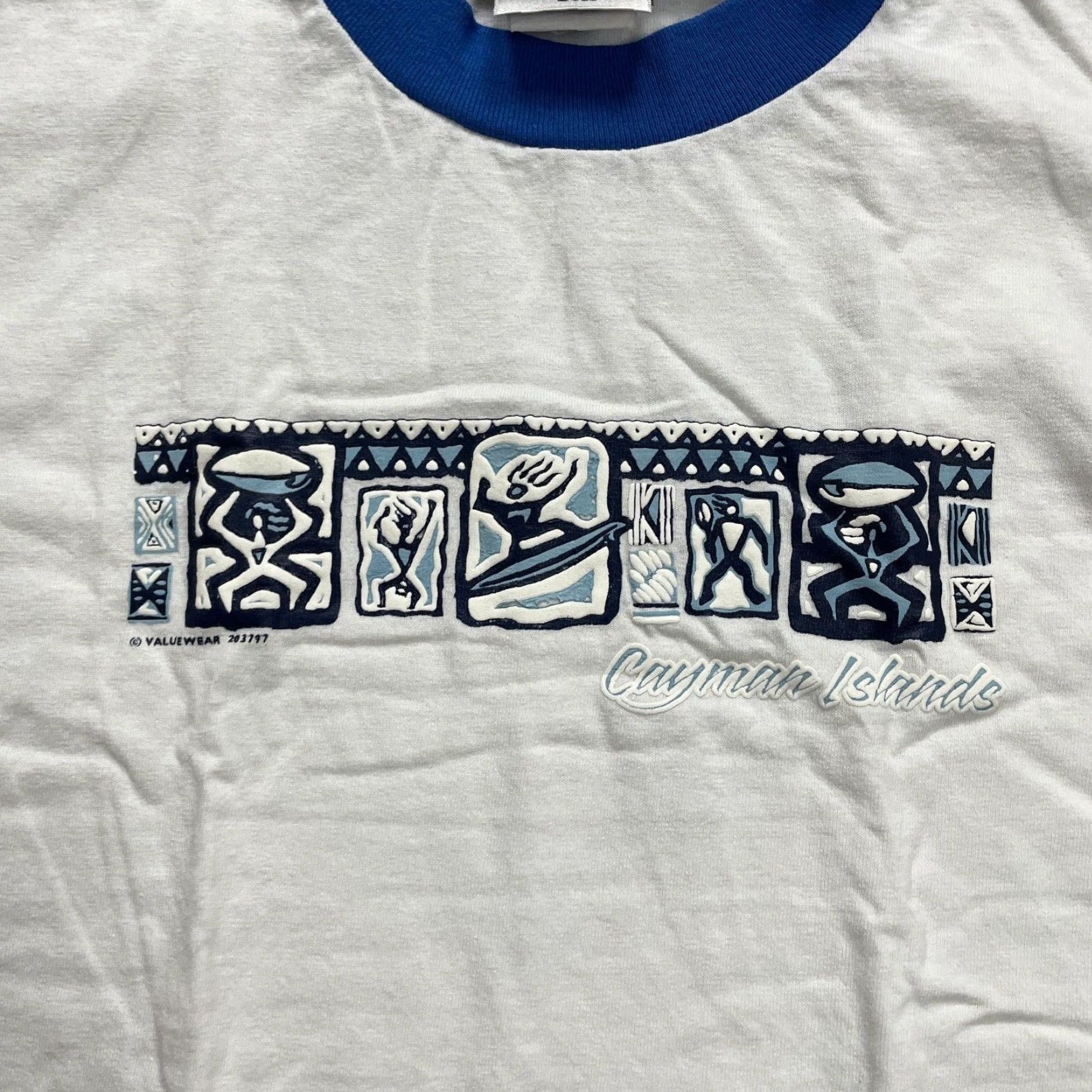 Disney Disney Ringer T-Shirt Women's Large White Graphic Cotton Tee Size L / US 10 / IT 46 - 4 Thumbnail