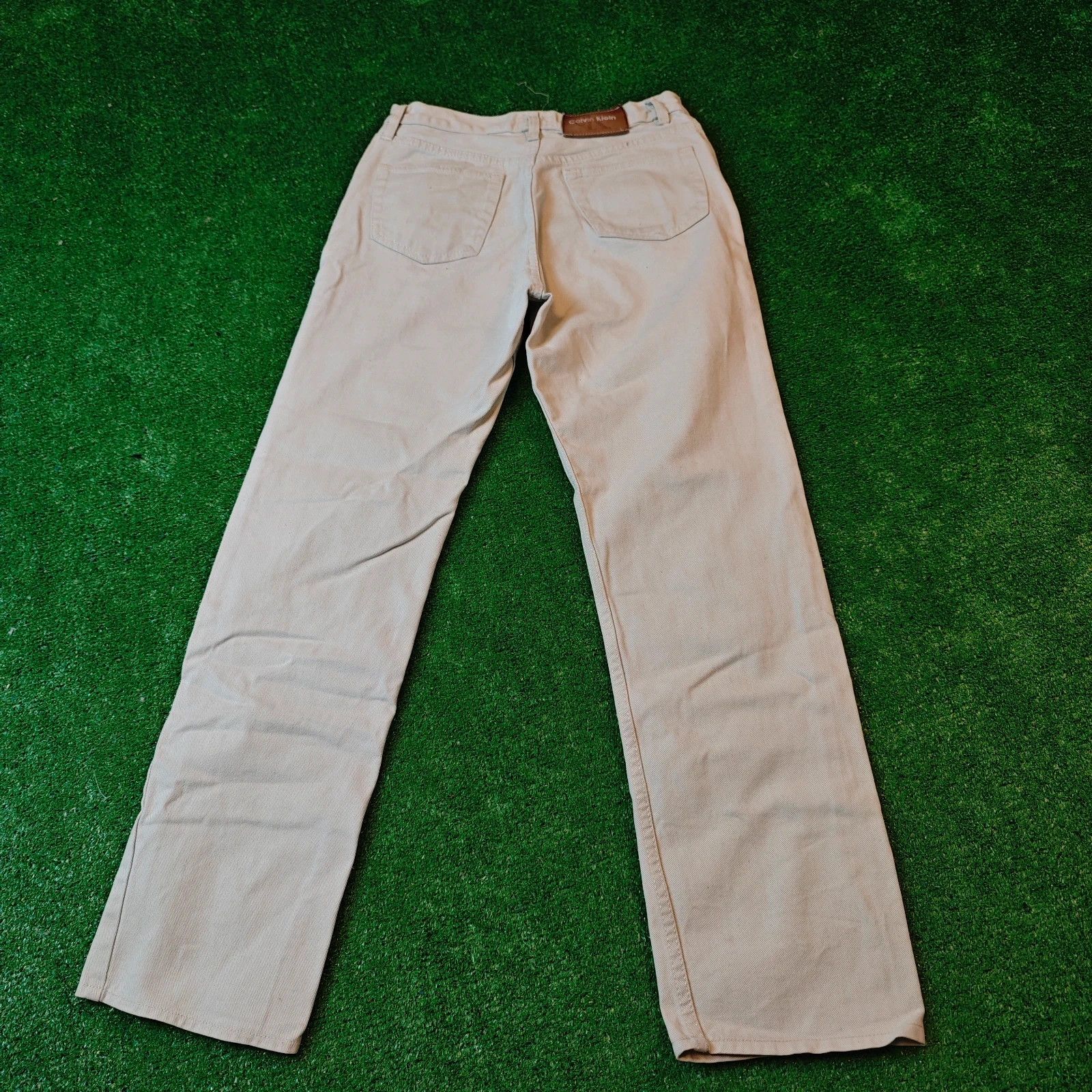 Calvin Klein Vintage Calvin Klein Jeans Womens 32 cream white 90s Size 32" / US 10 / IT 46 - 2 Thumbnail
