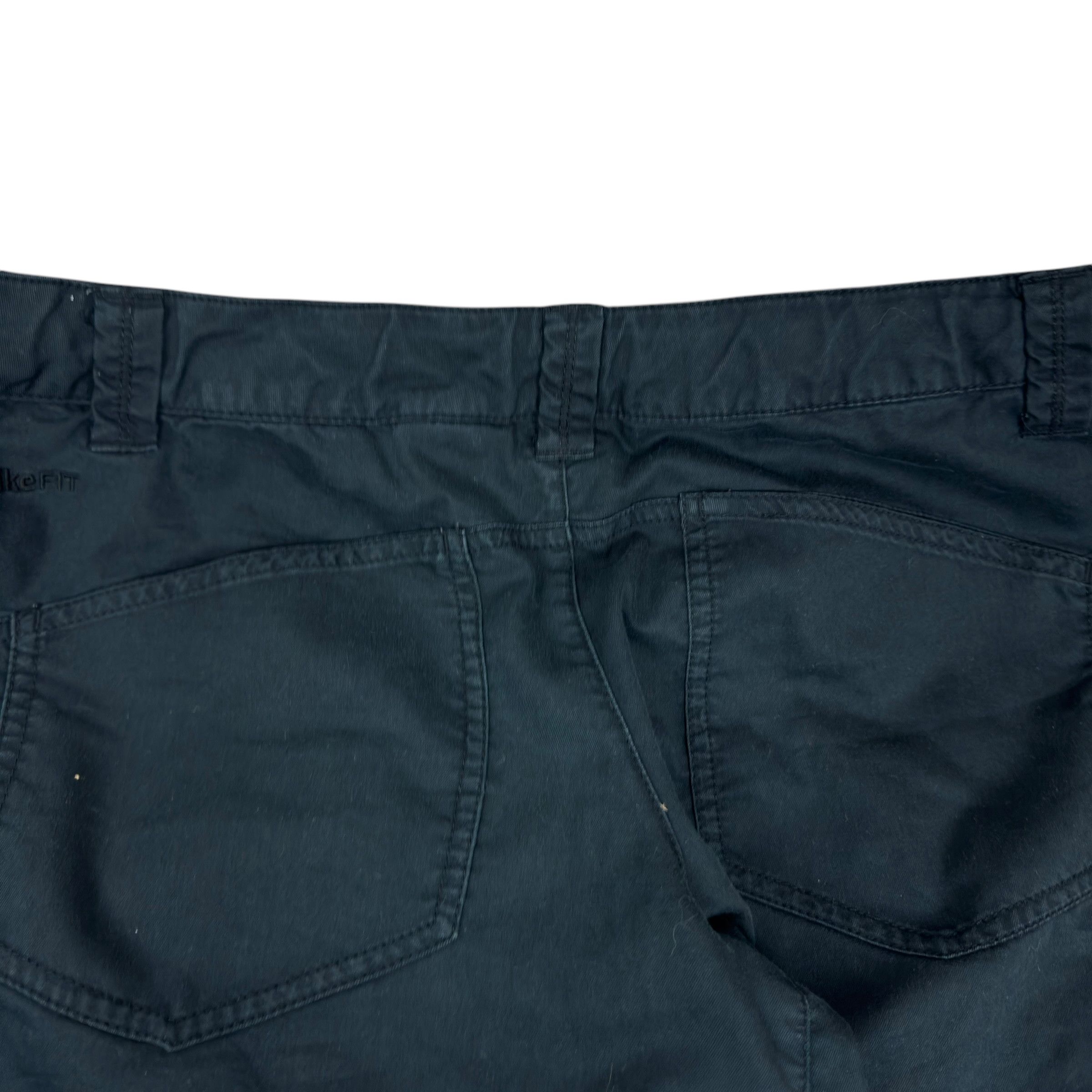 Nike × Vintage Nike Fit Dri Women's Black Swoosh Tapered Leg Track Pant 10 Size 32" / US 10 / IT 46 - 4 Thumbnail