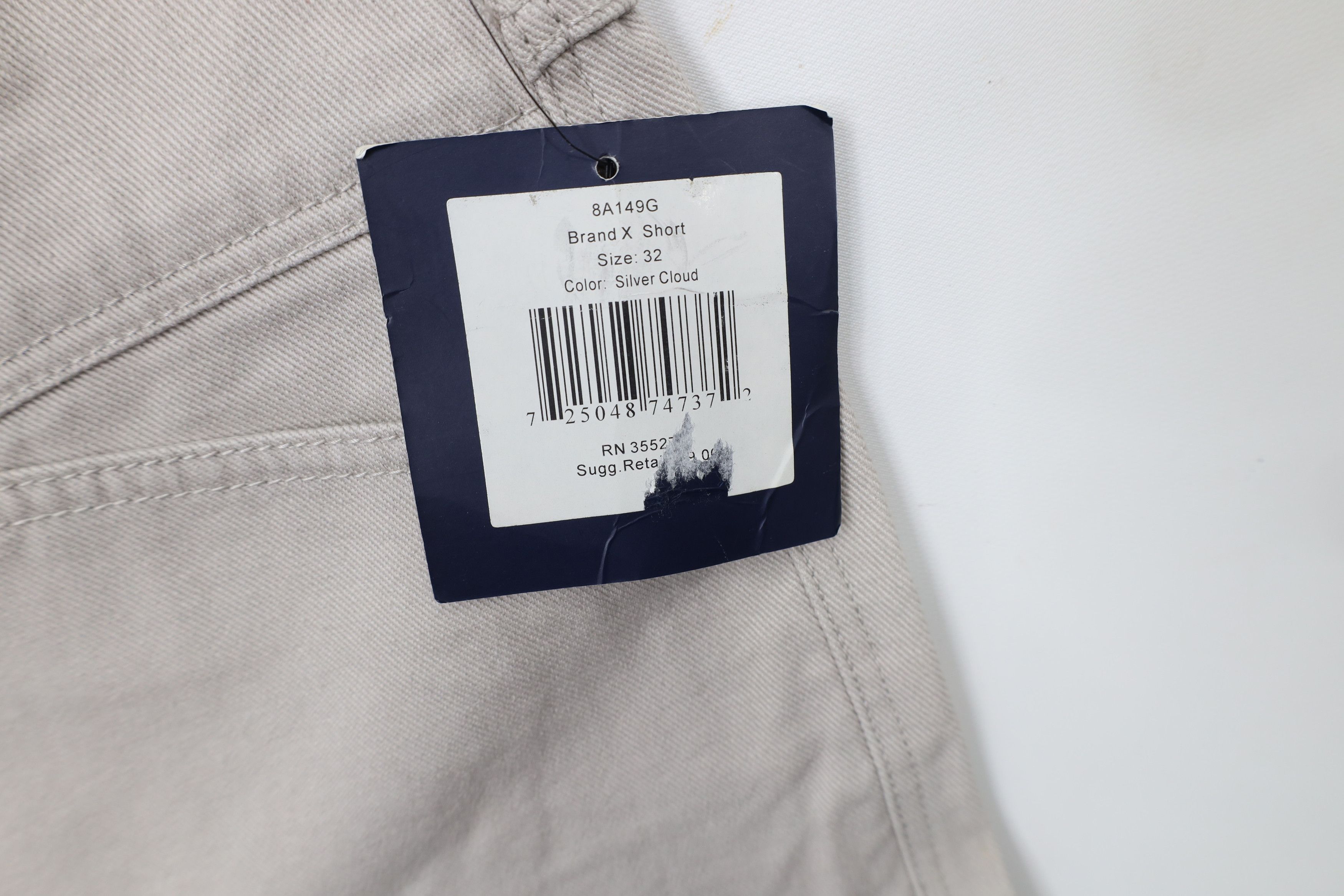 Marithe + Francois Girbaud Deadstock Vintage 90s Marithe Francois Girbaud Shorts Silver Size US 32 / EU 48 - 6 Thumbnail