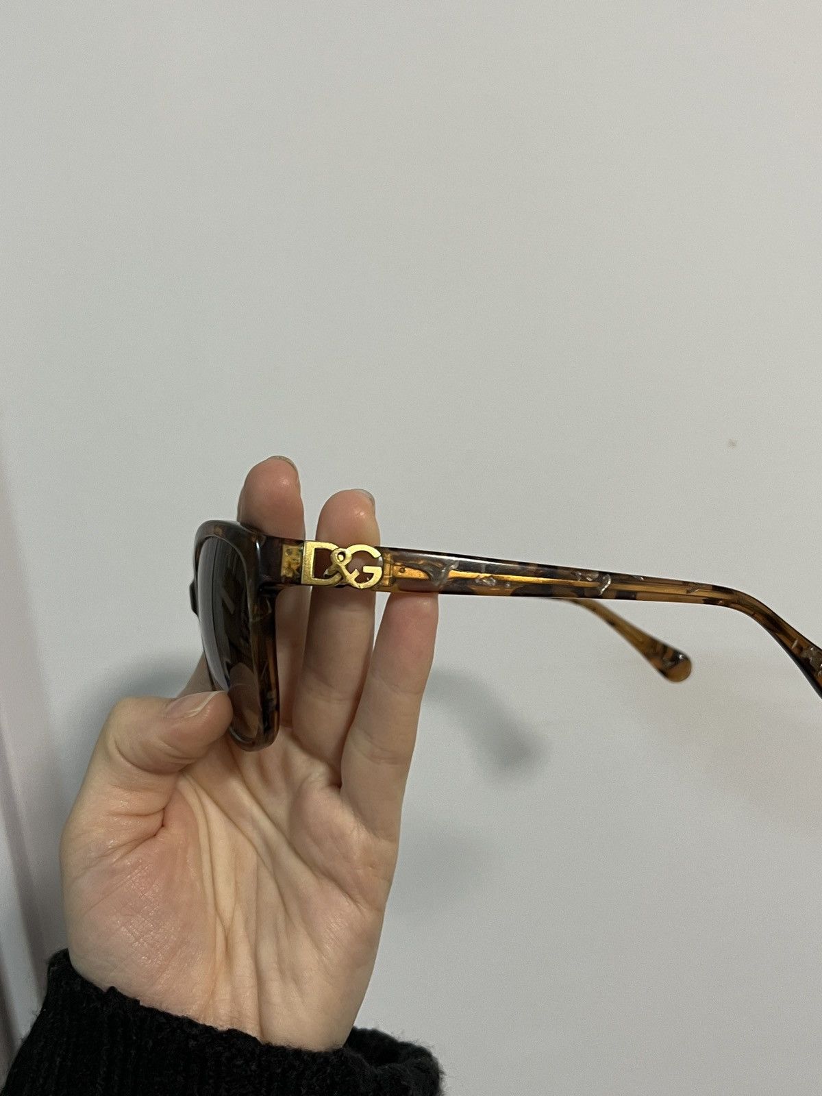 Dolce & Gabbana Vintage Women’s Dolce & Gabbana D&G Brown Sunglasses Size ONE SIZE - 6 Thumbnail