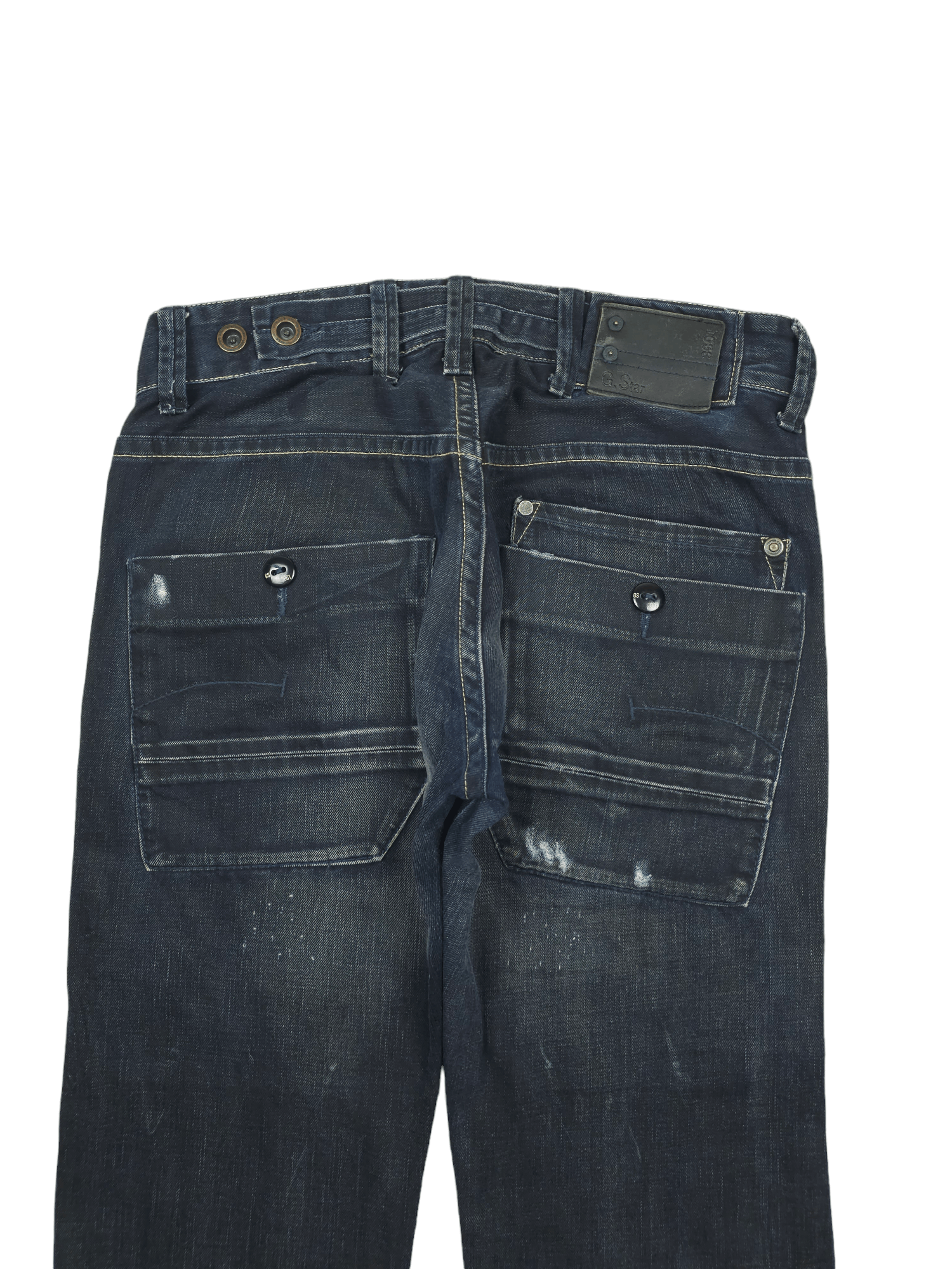 G-Star × Japanese Brand 💎 Size 32/32 Double Knee Y2K Distressed Denim Jeans Size US 32 / EU 48 - 6 Thumbnail